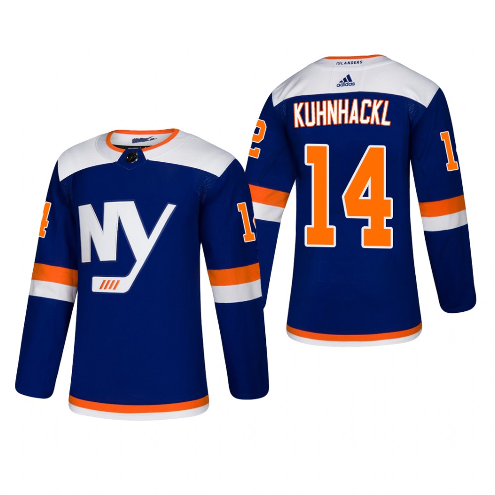 Men's New York Islanders Tom Kuhnhackl #14 2018-19 Alternate Reasonable Jersey - Blue