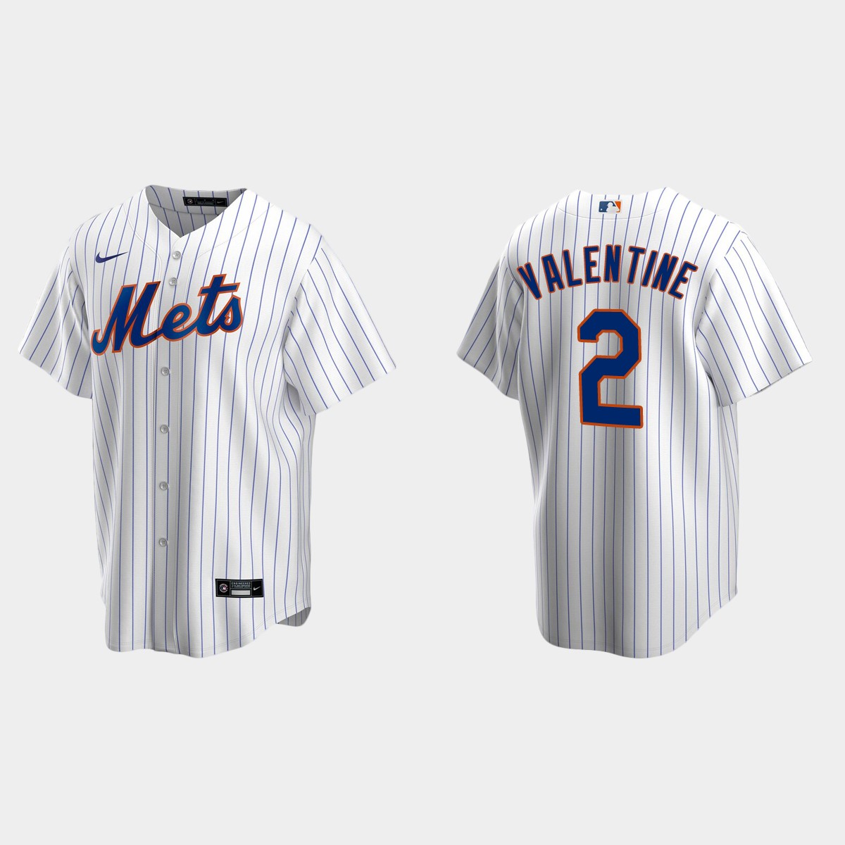 Men's New York Mets Bobby Valentine White Retired Player Jersey