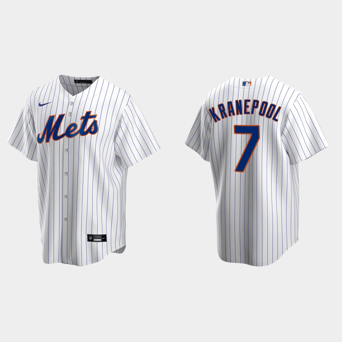 Men's New York Mets Ed Kranepool White Retired Player Jersey