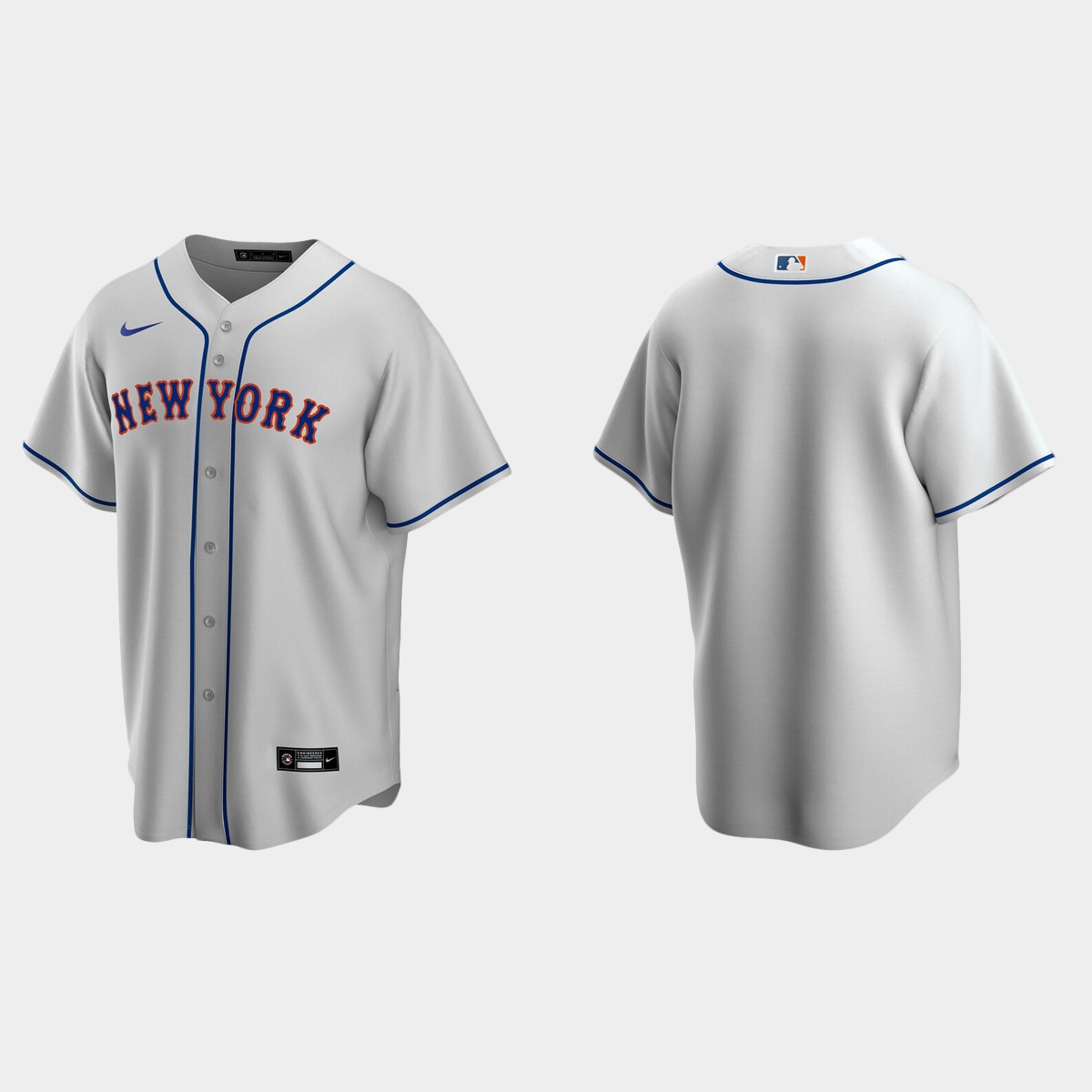 Men's New York Mets Road Jersey - Gray