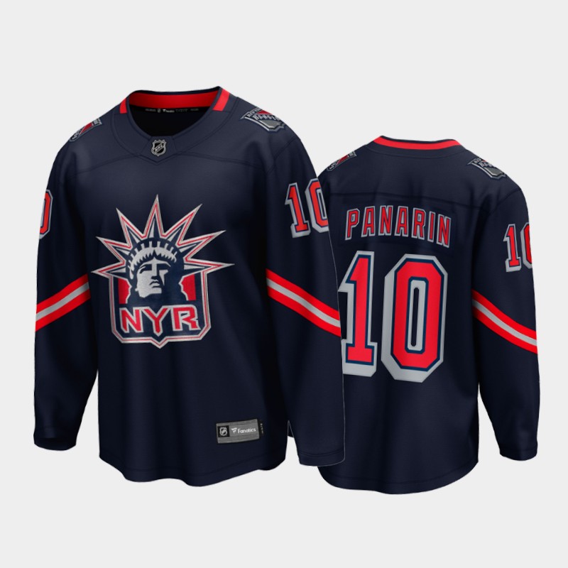 Men's New York Rangers Artemi Panarin #10 Reverse Retro Blue 2020-21 Special Edition Jersey