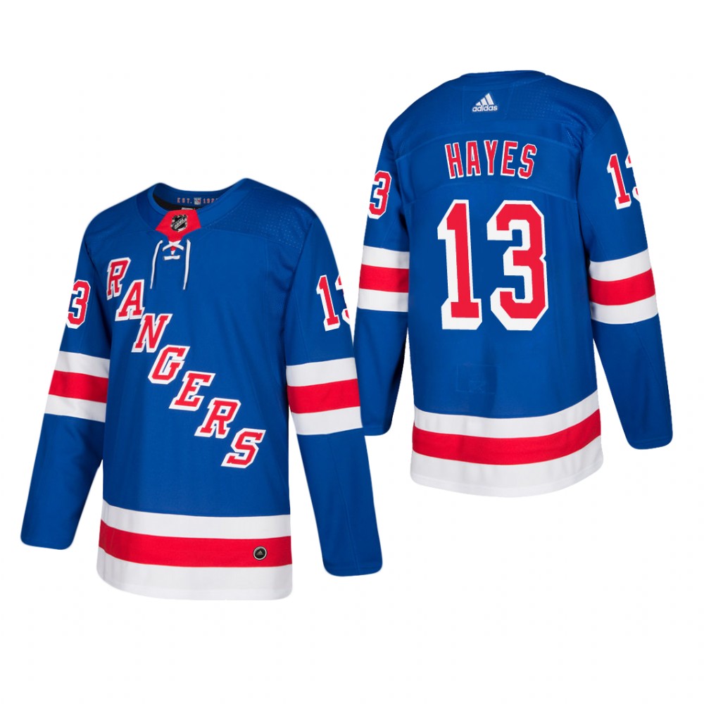 Men's New York Rangers Kevin Hayes #13 Home Blue Player Cheap Jersey