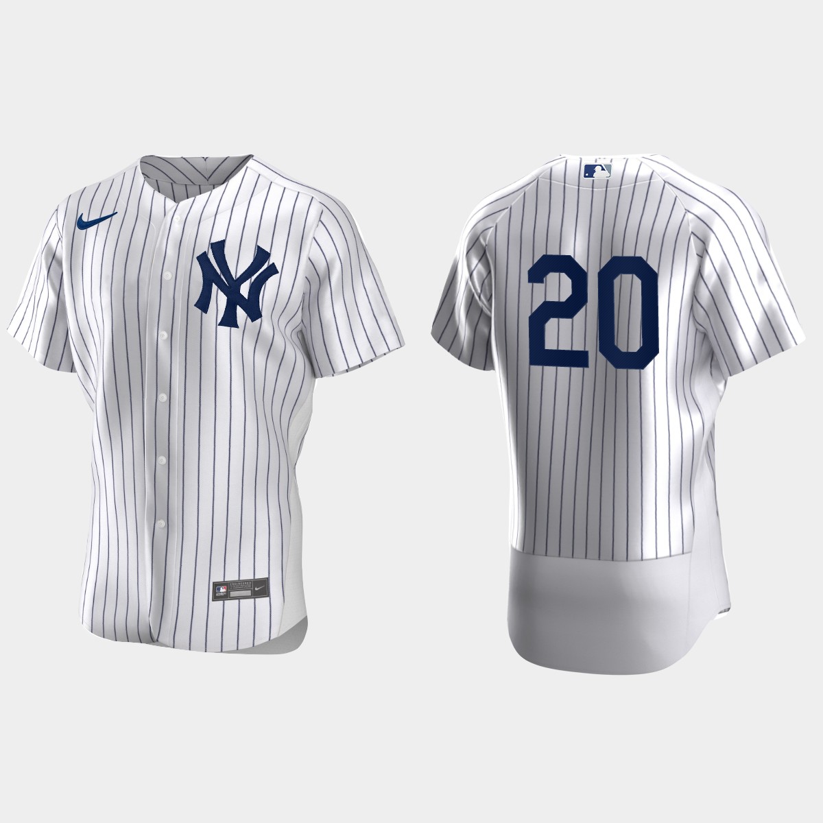 Men's New York Yankees Bucky Dent White Retired Player Jersey
