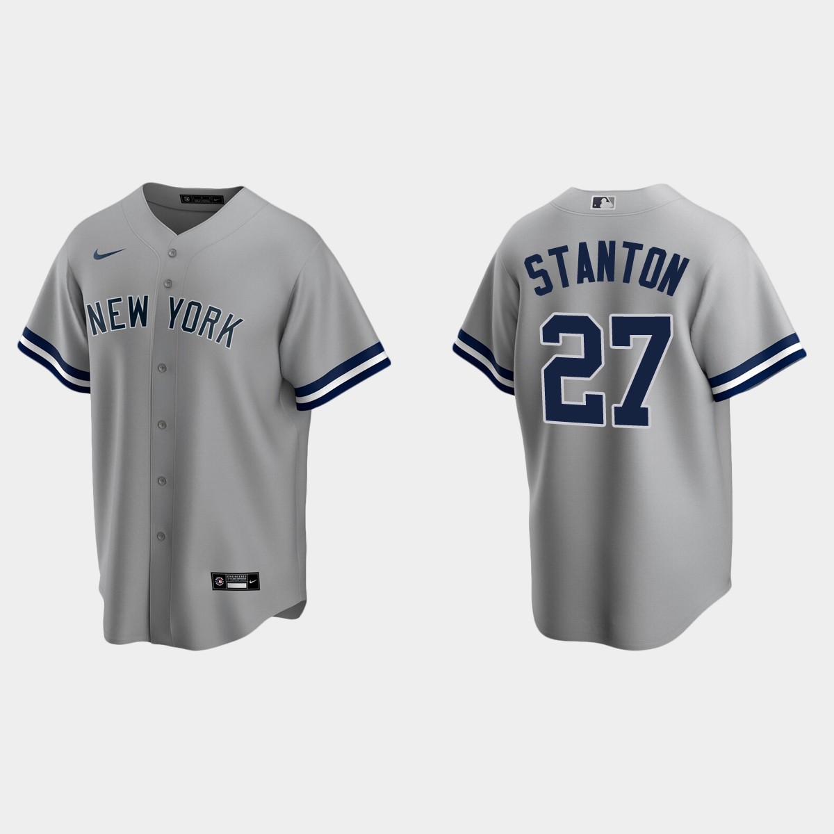 Men's New York Yankees Giancarlo Stanton Road Jersey - Gray