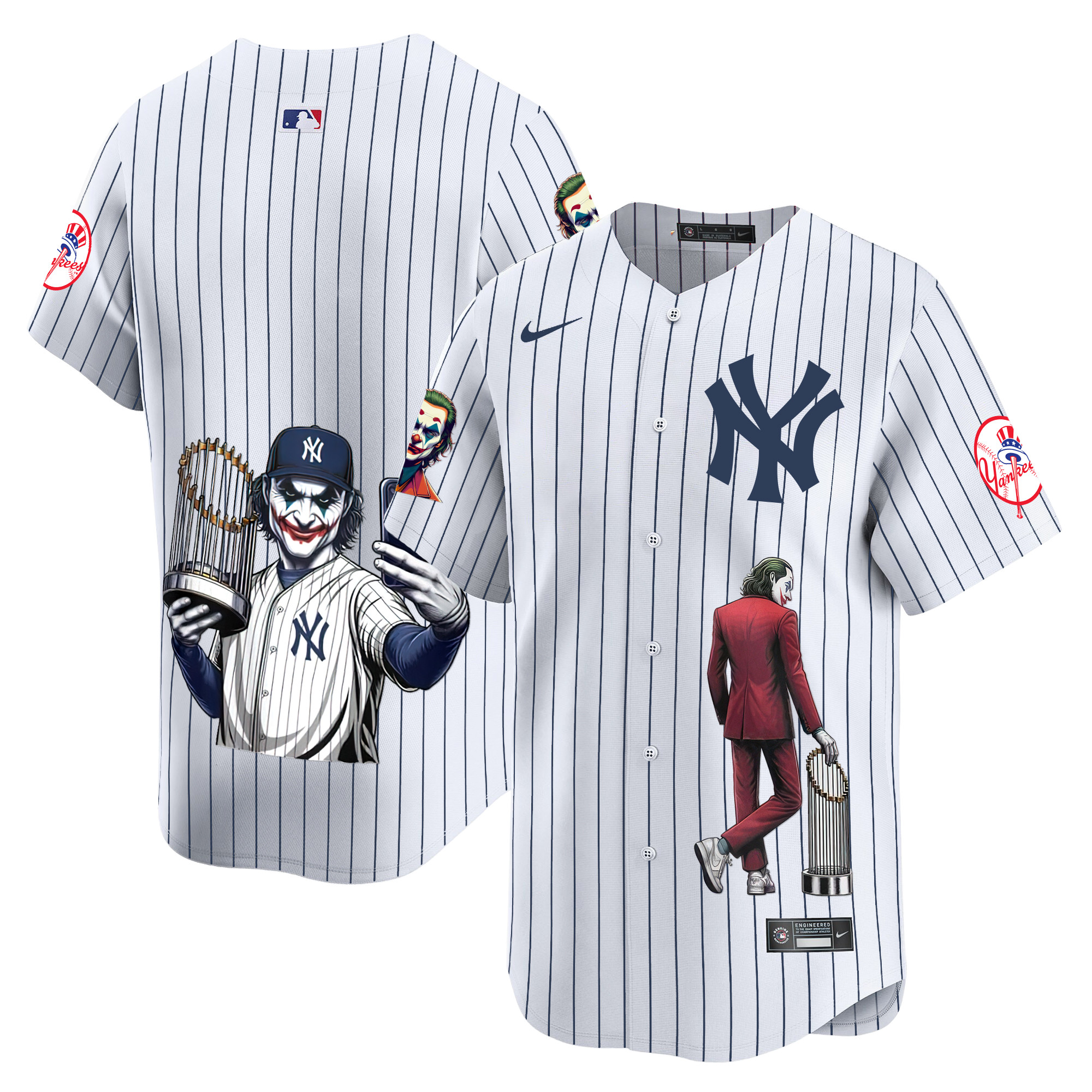 Men's New York Yankees Joker Vapor Premier Limited White Jersey - Printed