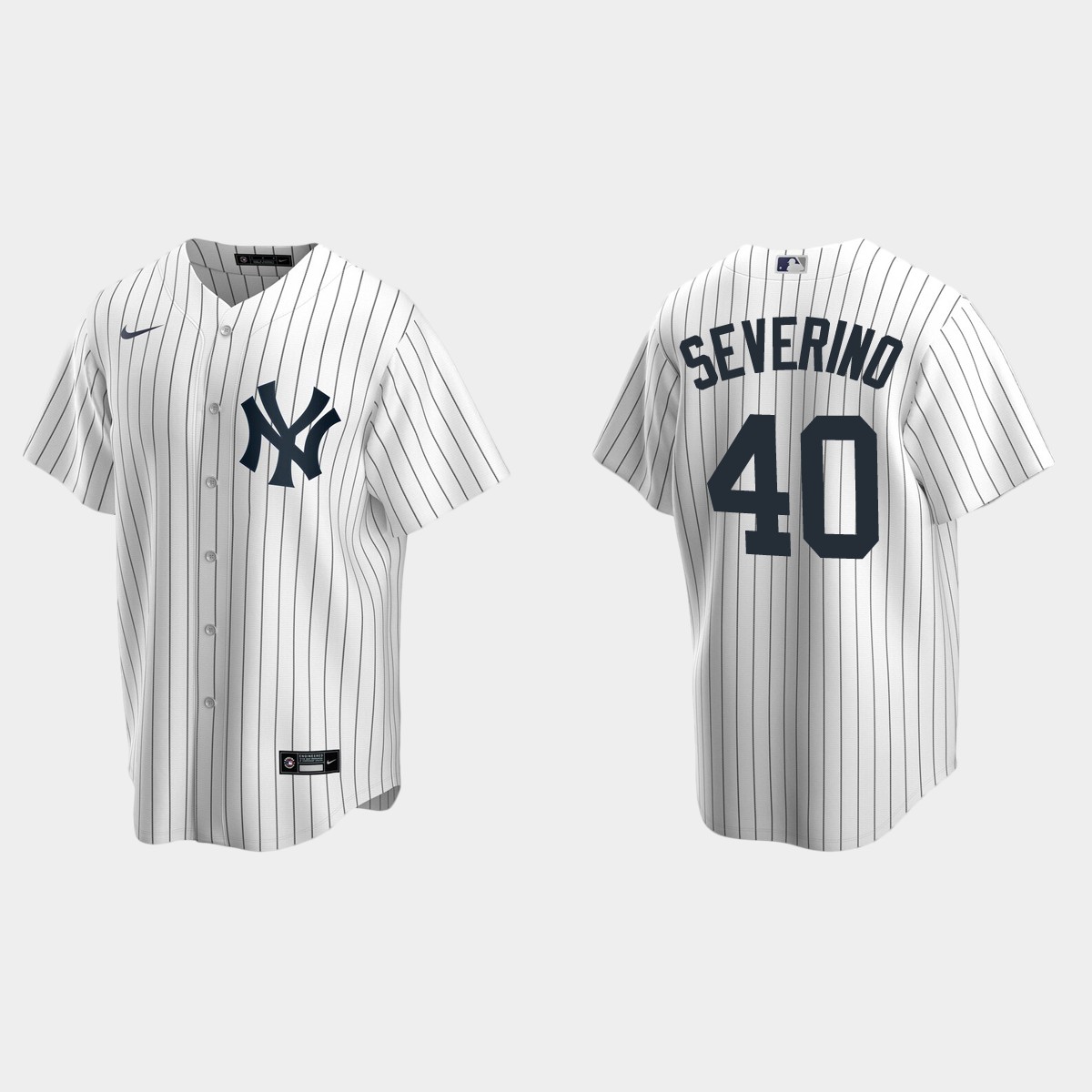 Men's New York Yankees Luis Severino Home Jersey - White