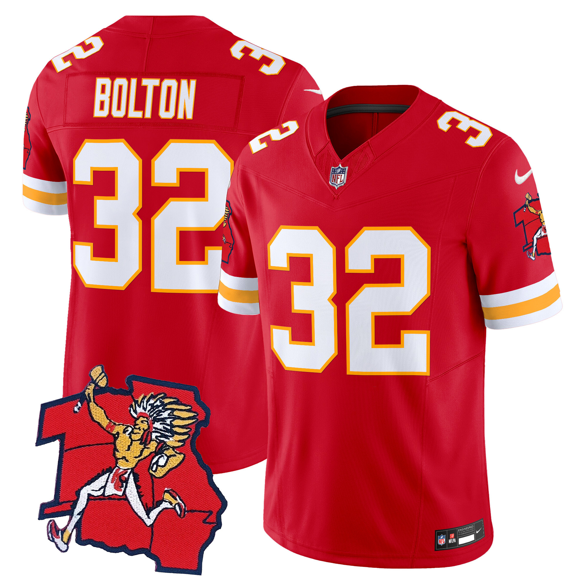 Men's Nick Bolton Kansas City Chiefs 1963 Throwback Vapor Limited Red Jersey - All Stitched