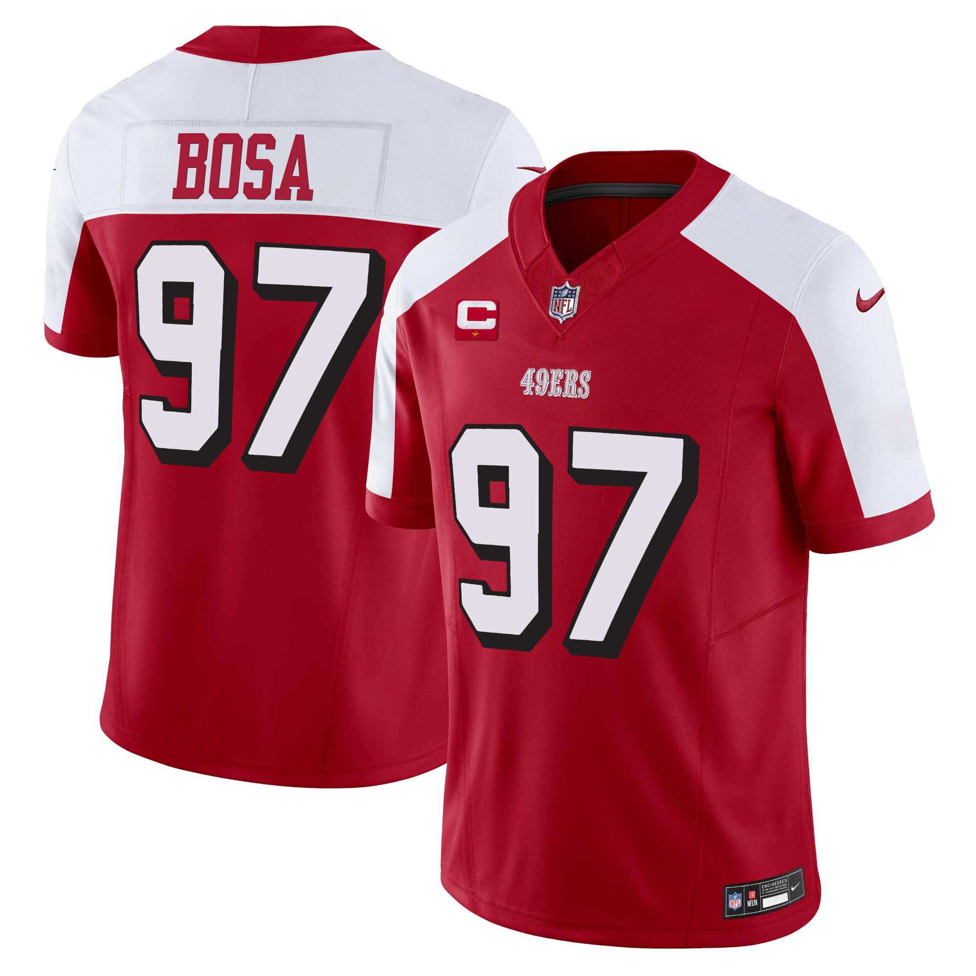 Men's Nick Bosa San Francisco 49ers Vapor Limited Alternate Jersey V2 - All Stitched