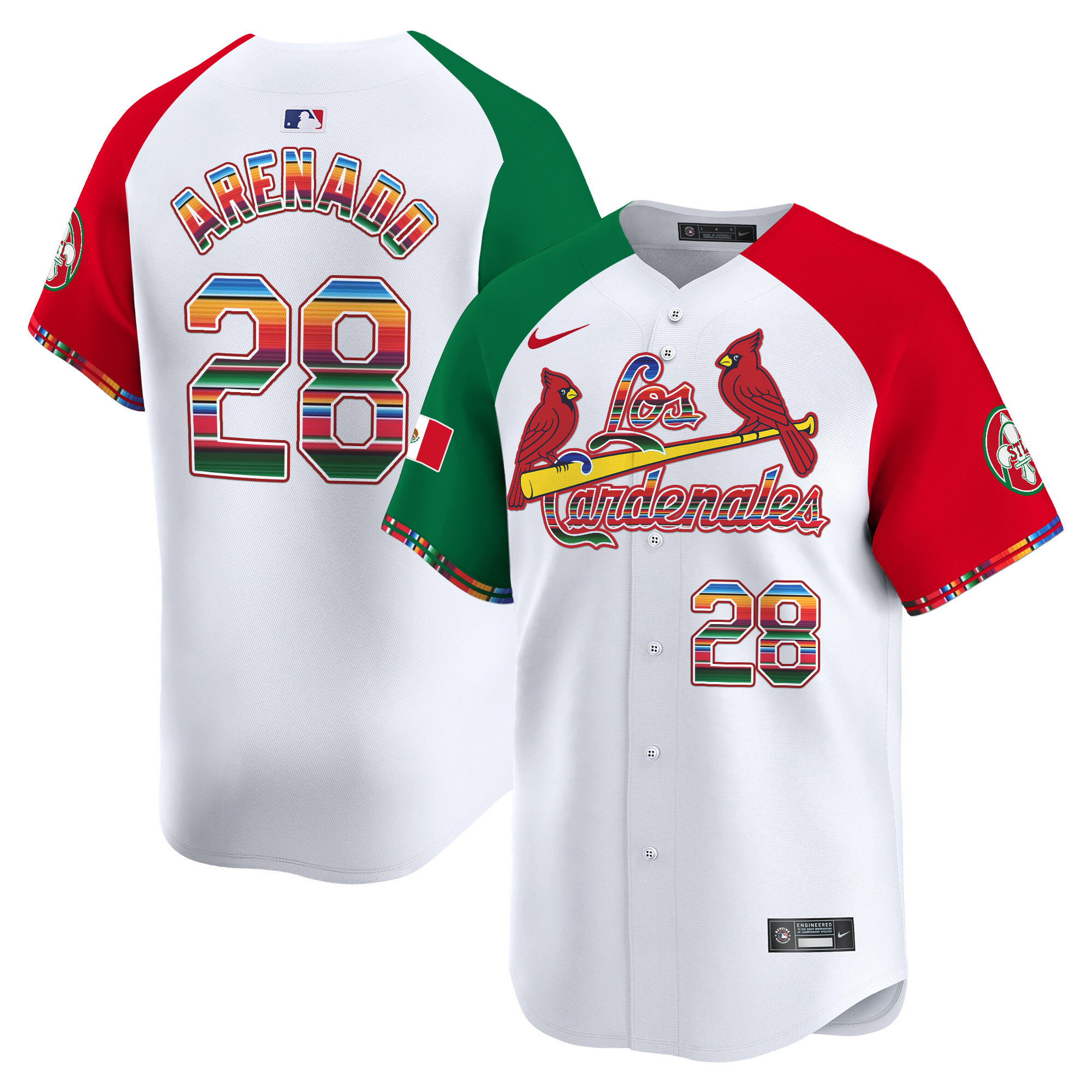 Men's Nolan Arenado St. Louis Cardinals Fiesta Cardenales Vapor Premier Limited Alternate Jersey - All Stitched