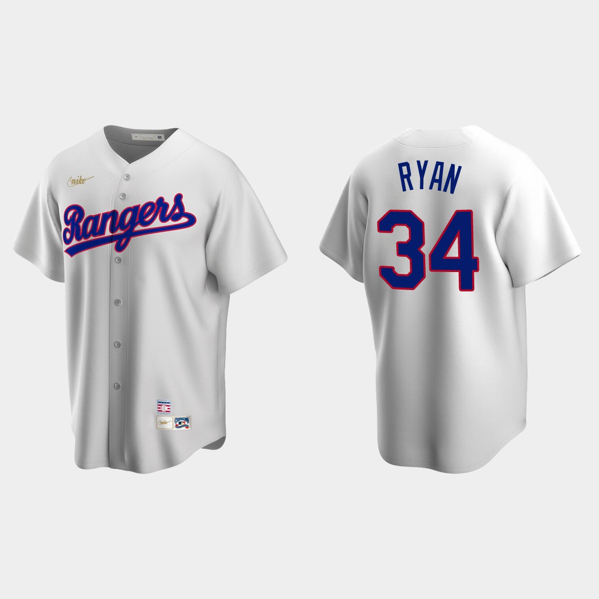 Men's Nolan Ryan Texas Rangers Cooperstown Collection Home Jersey - White
