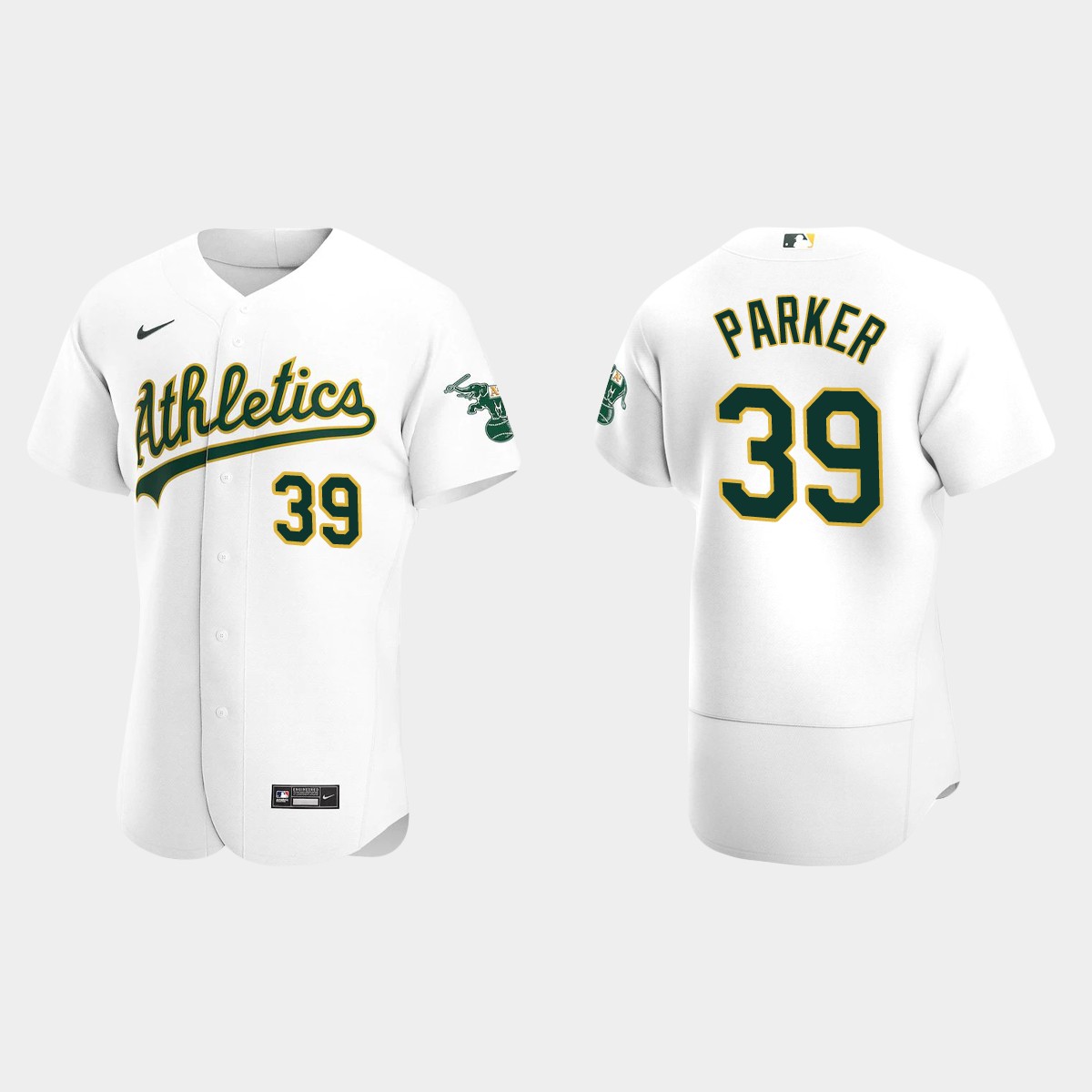 Men's Oakland Athletics Dave Parker White Retired Player Jersey