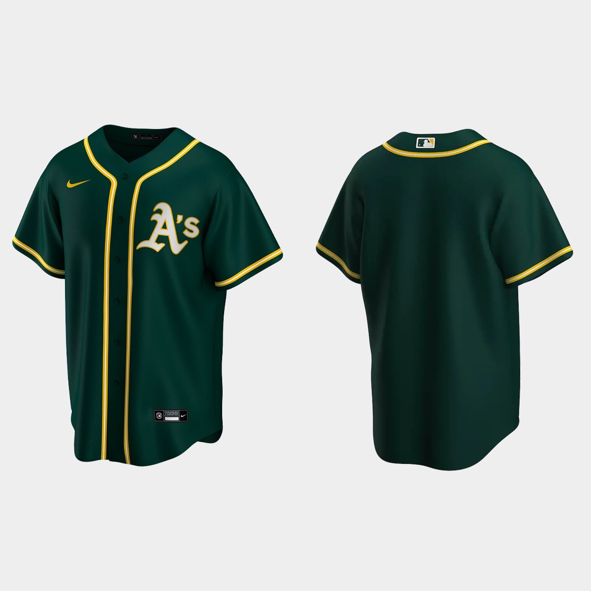 Men's Oakland Athletics Green 2020 Alternate Jersey