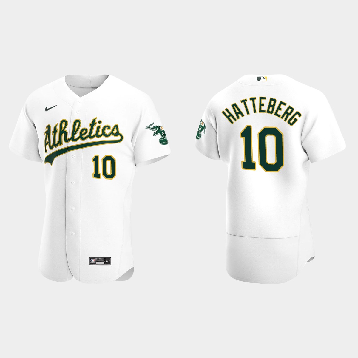 Men's Oakland Athletics Scott Hatteberg White Retired Player Jersey