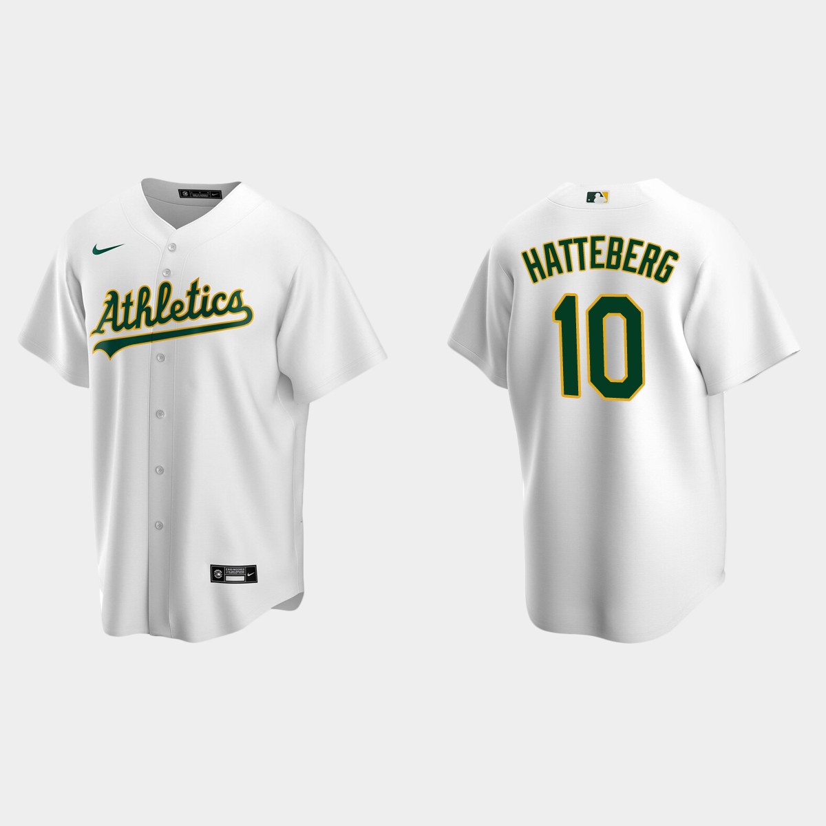 Men's Oakland Athletics Scott Hatteberg White Retired Player Jersey