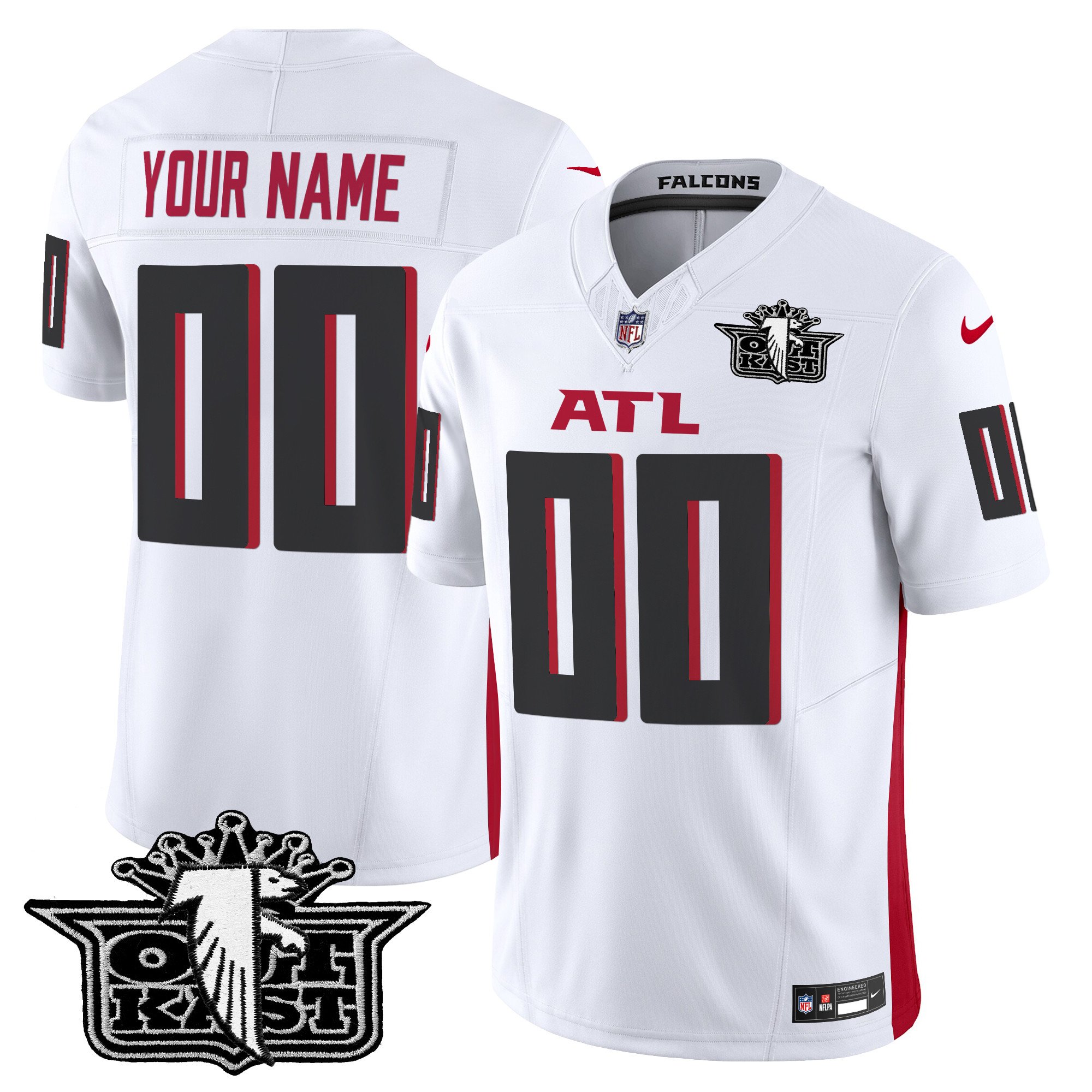 Men's Outkast x Atlanta Falcons 2024 Vapor Limited Custom White Jersey - All Stitched