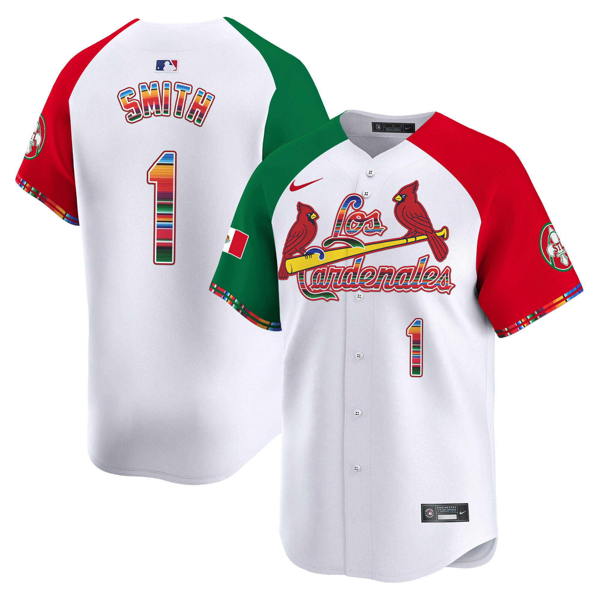 Men's Ozzie Smith St. Louis Cardinals Fiesta Cardenales Vapor Premier Limited Alternate Jersey - All Stitched