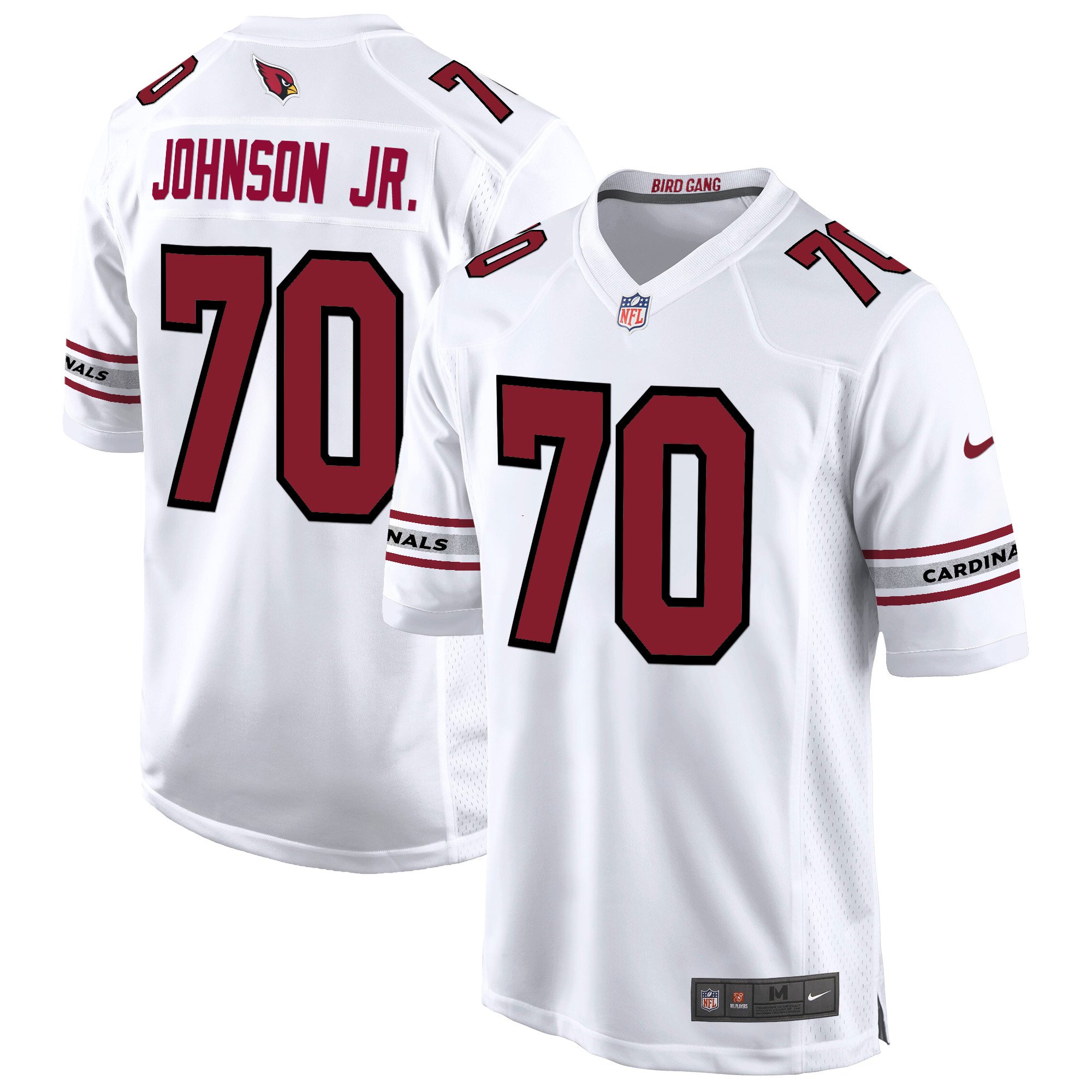 Men's Paris Johnson Jr. Arizona Cardinals 2024 Game White Jersey - All Stitched