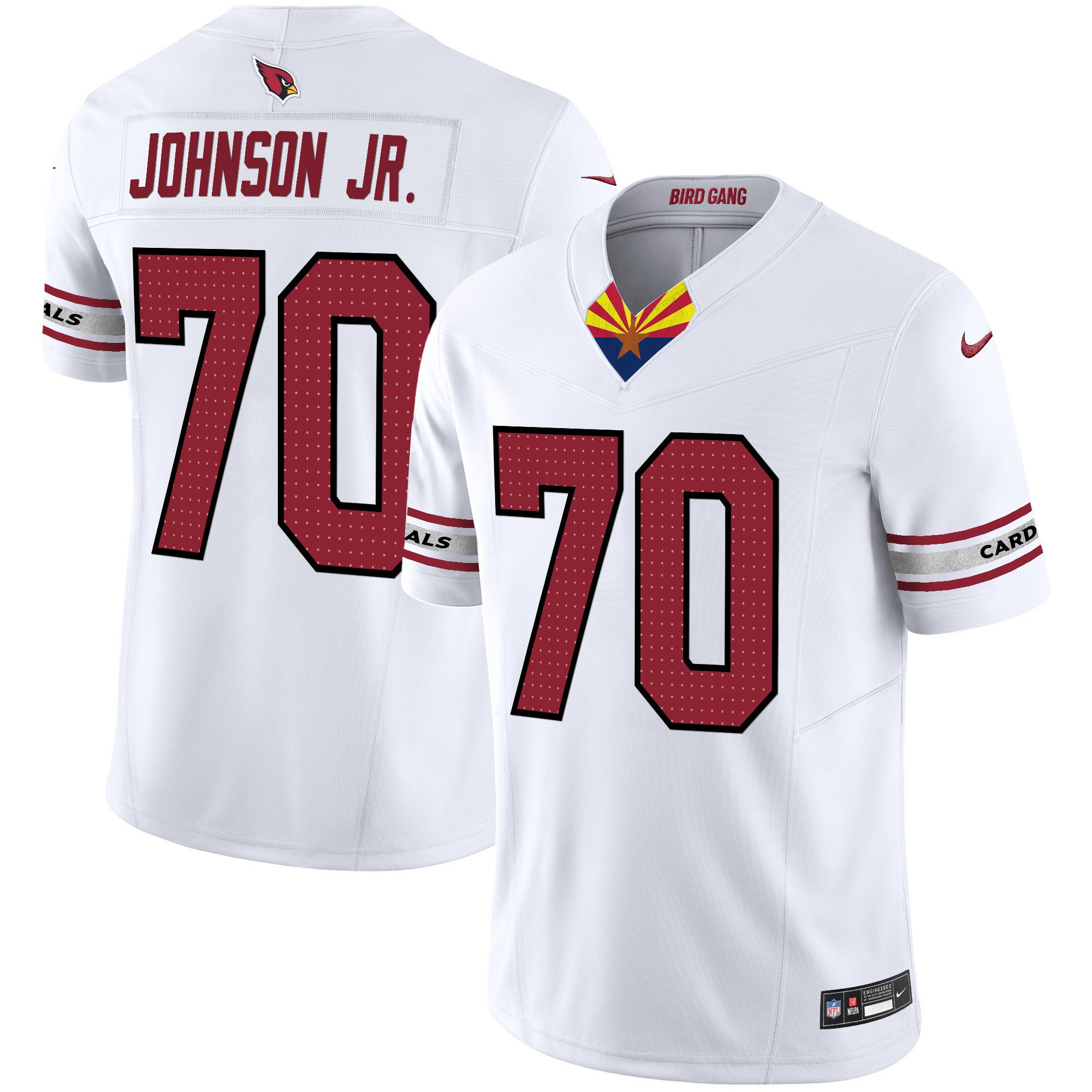 Men's Paris Johnson Jr. Arizona Cardinals 2024 Special Vapor Limited White Jersey - All Stitched
