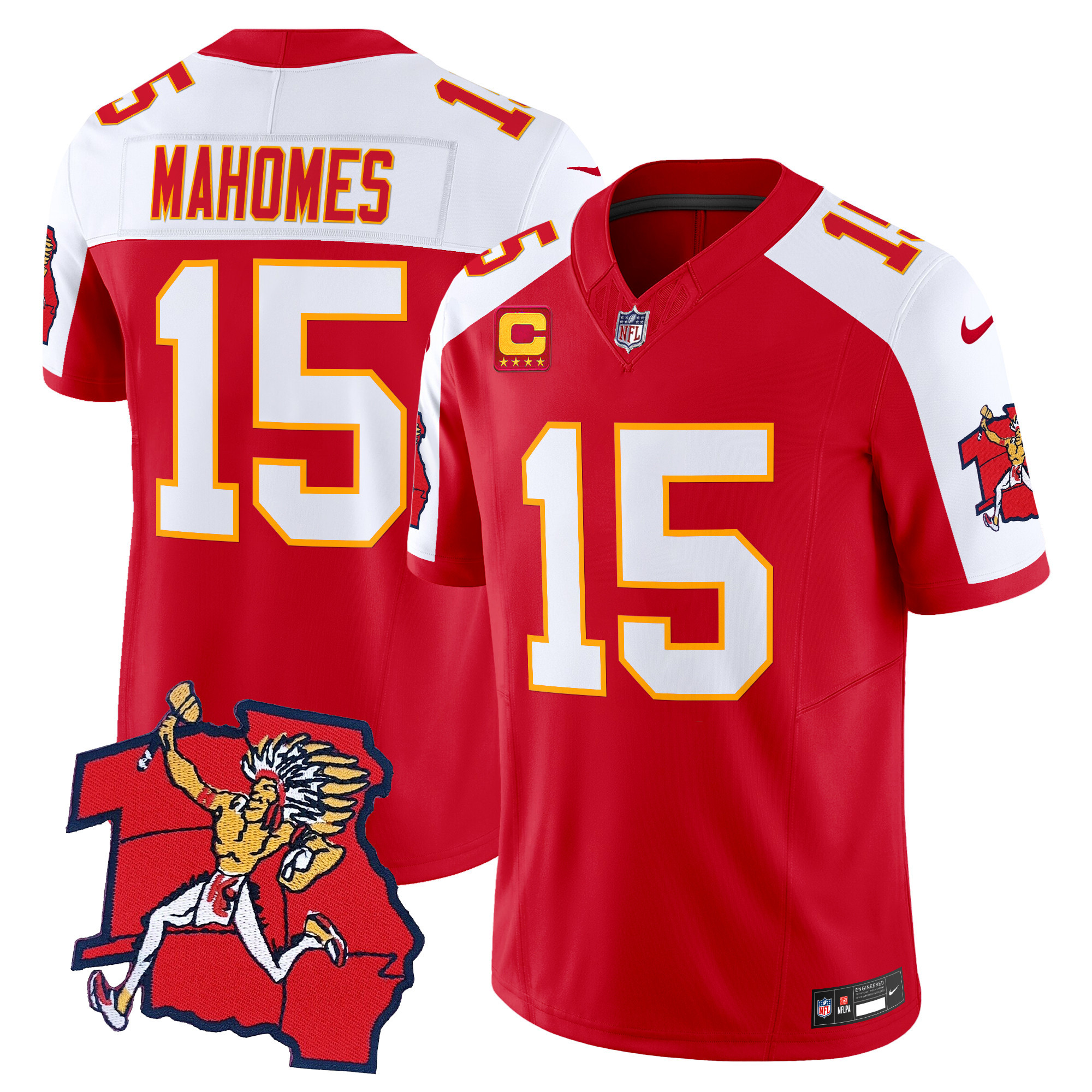 Men's Patrick Mahomes Kansas City Chiefs 1963 Throwback Vapor Limited Red Alternate Jersey - All Stitched