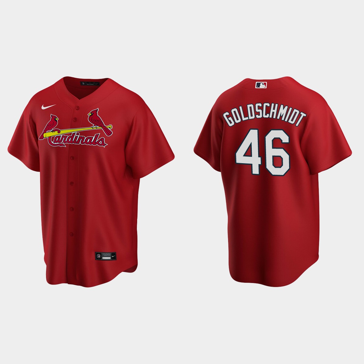 Men's Paul Goldschmidt #46 St. Louis Cardinals Alternate Jersey - Red