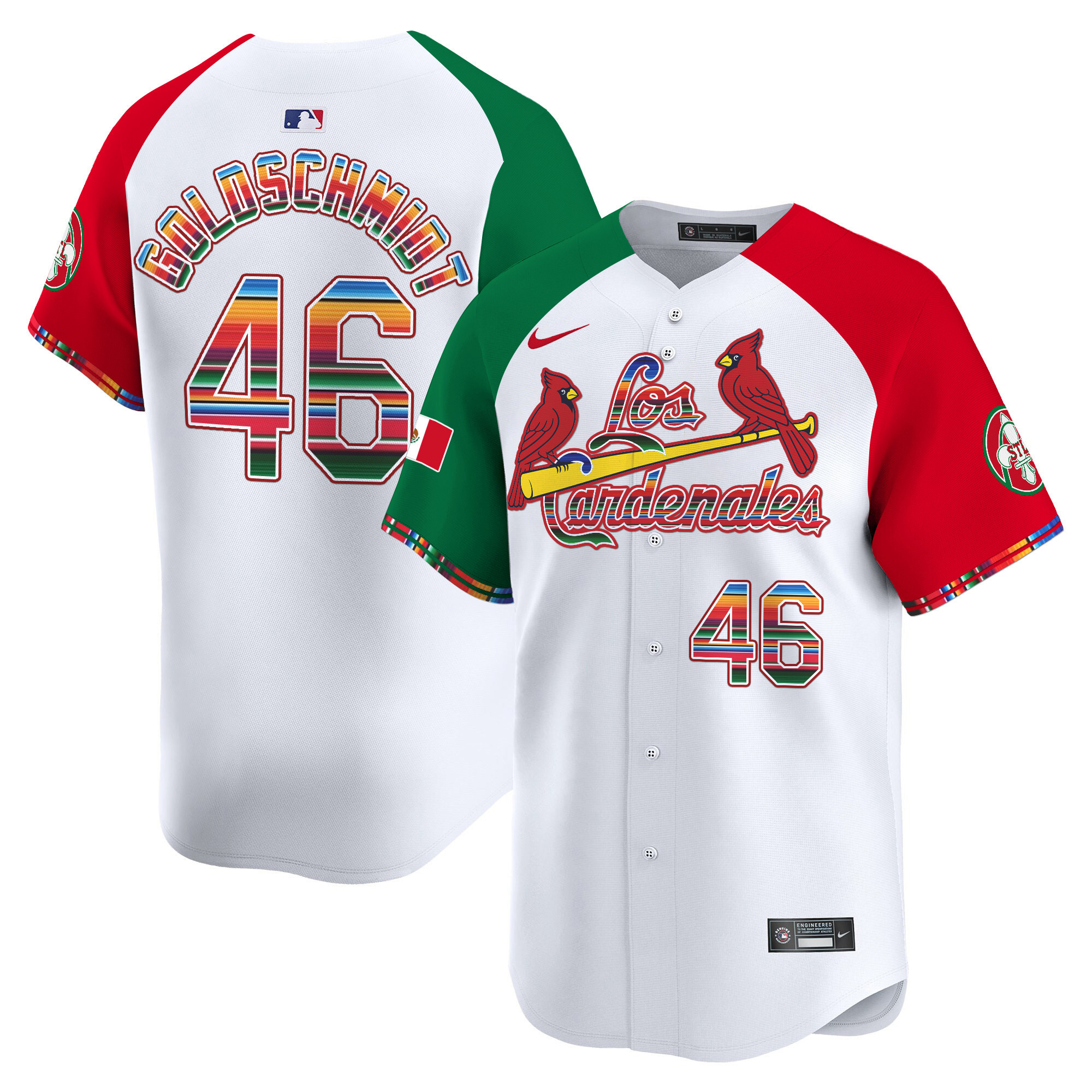 Men's Paul Goldschmidt St. Louis Cardinals Fiesta Cardenales Vapor Premier Limited Alternate Jersey - All Stitched