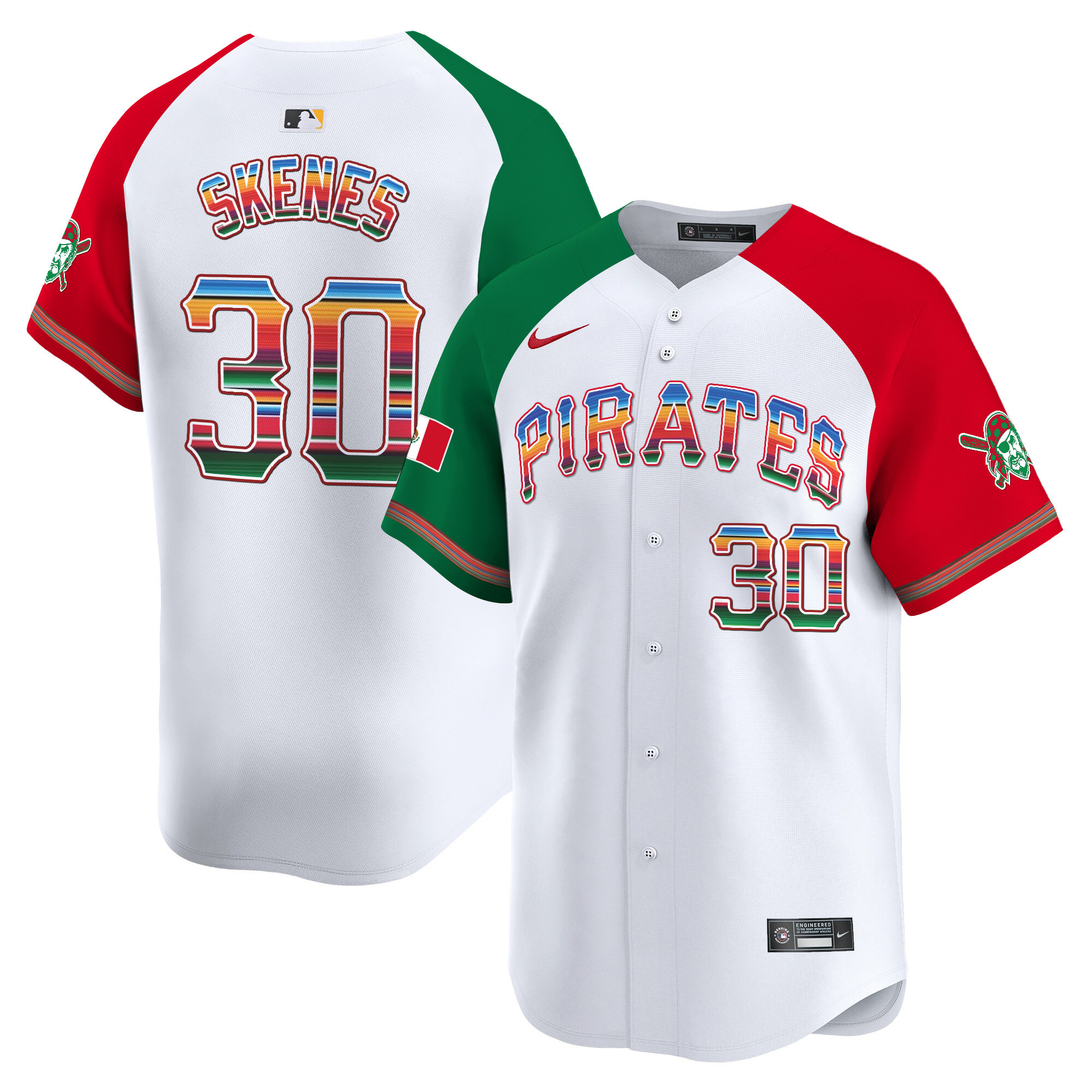 Men's Paul Skenes Pittsburgh Pirates Mexico Vapor Premier Limited Alternate Jersey - All Stitched