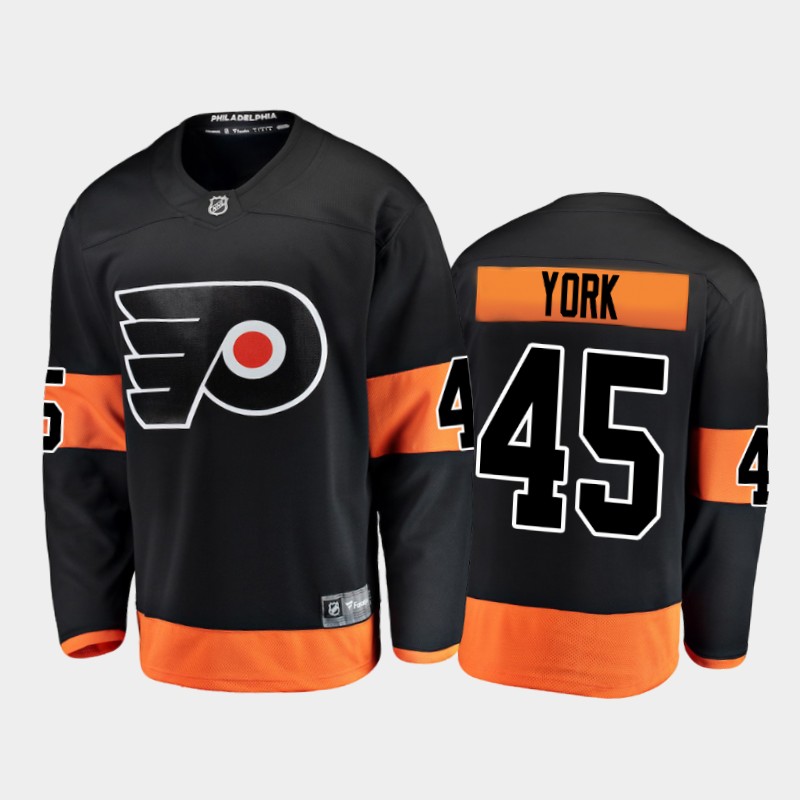Men’s Philadelphia Flyers Cam York #45 Alternate Black 2021 Jersey