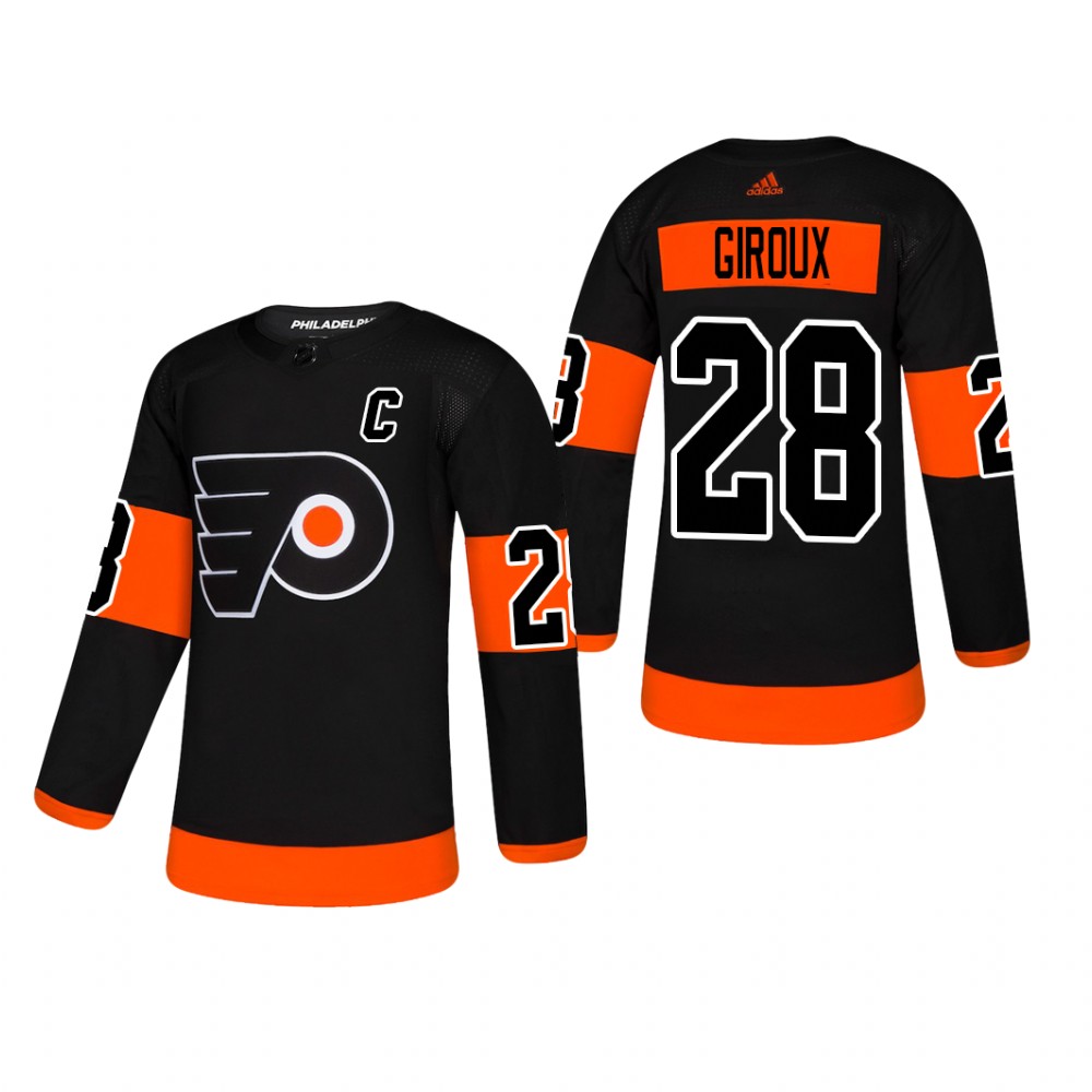 Men's Philadelphia Flyers Claude Giroux #28 2018-19 Alternate Reasonable Jersey - Black