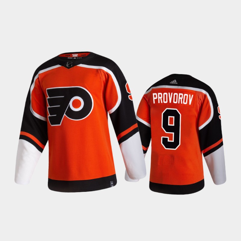 Men’s Philadelphia Flyers Ivan Provorov #9 Reverse Retro 2020-21 Orange Special Edition Pro Jersey