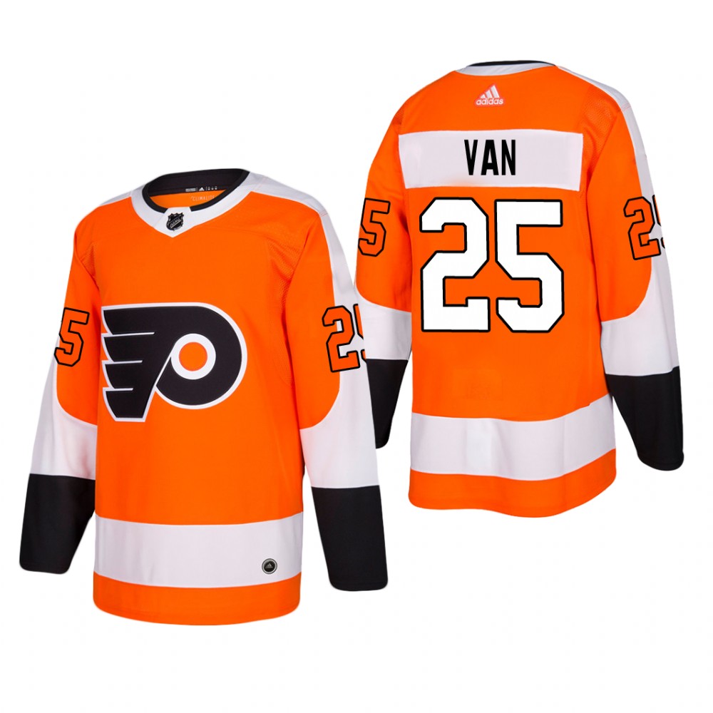 Men's Philadelphia Flyers James van Riemsdyk #25 Home Orange Player Cheap Jersey
