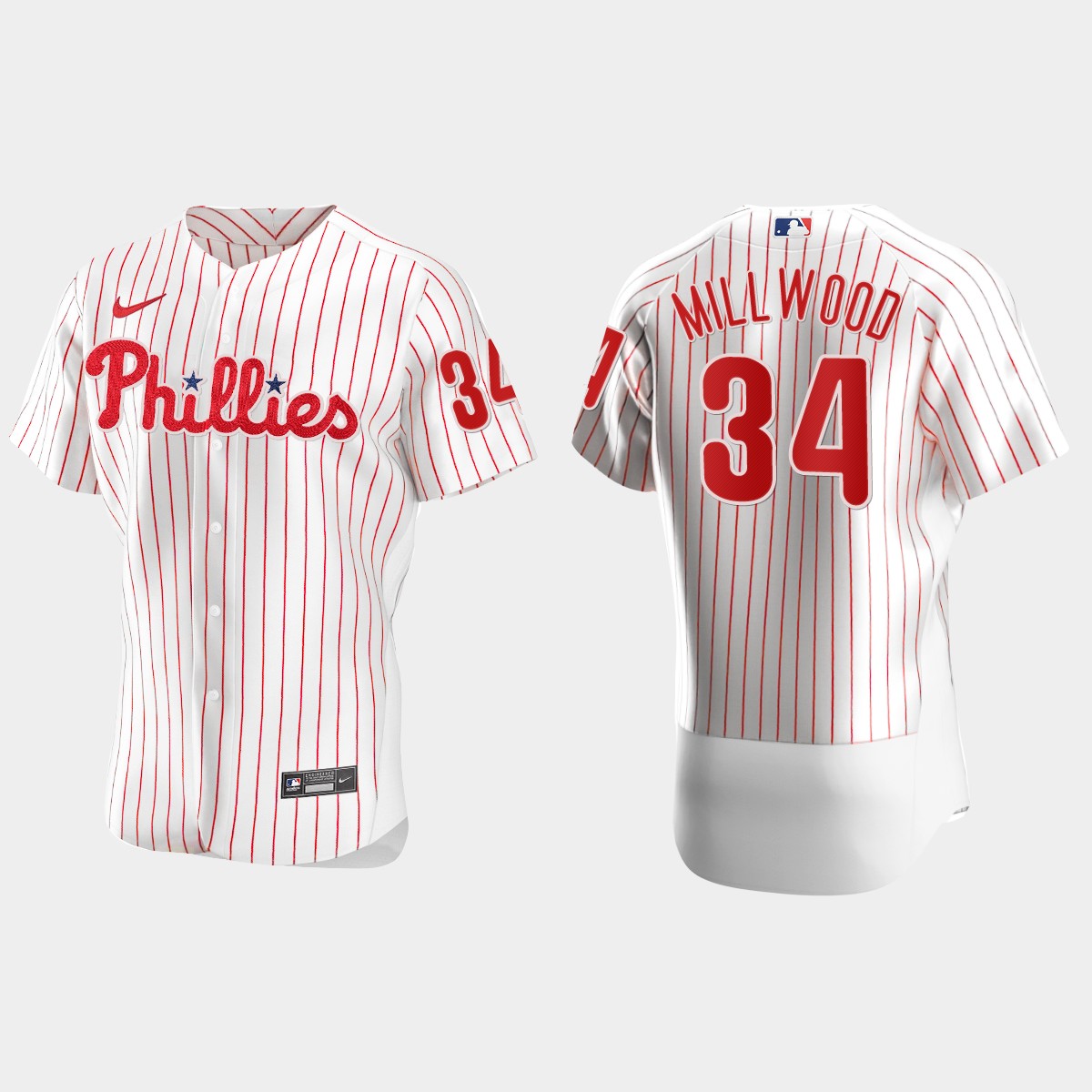 Men's Philadelphia Phillies Kevin Millwood White Retired Player Jersey