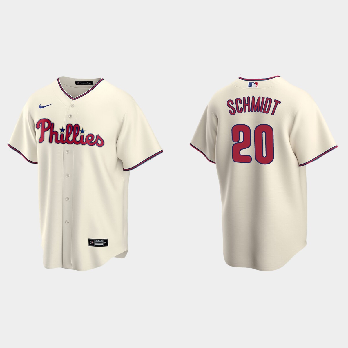 Men's Philadelphia Phillies Mike Schmidt Alternate Jersey - Cream