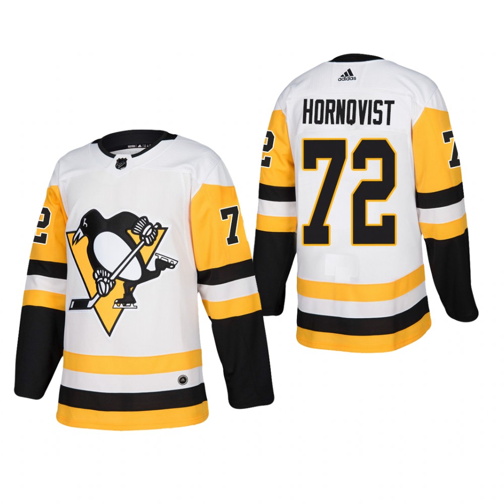 Men's Pittsburgh Penguins Patric Hornqvist #72 Away White Away Player Cheap Jersey