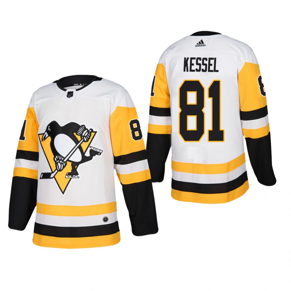 Men's Pittsburgh Penguins Phil Kessel #81 Away White Away Player Cheap Jersey