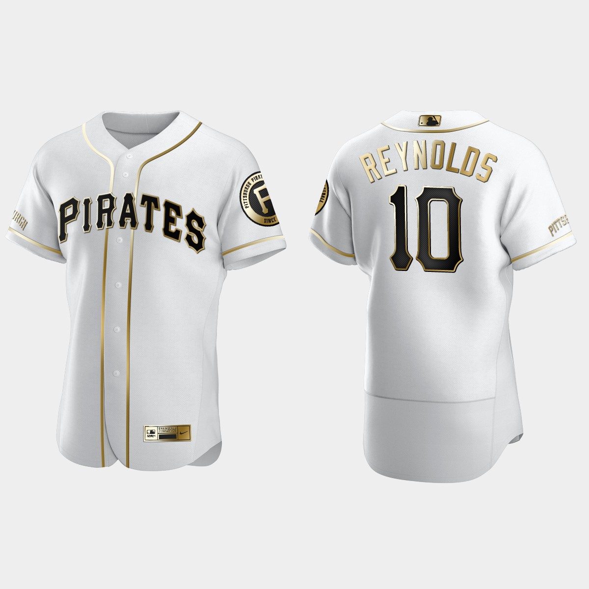 Men's Pittsburgh Pirates Bryan Reynolds Golden Edition Jersey - White