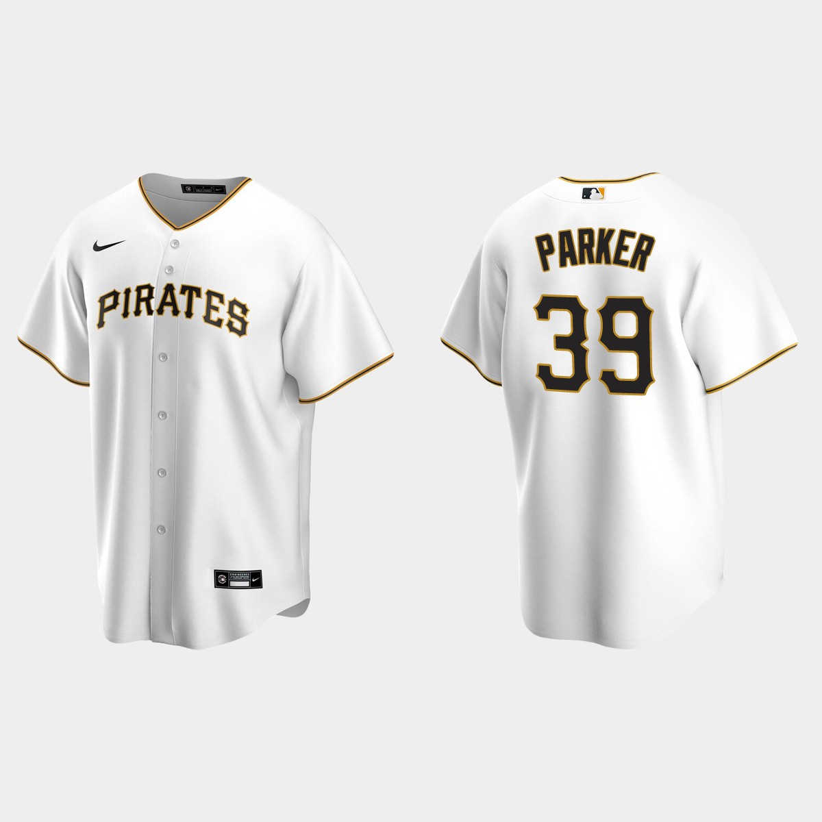 Men's Pittsburgh Pirates Dave Parker White Retired Player Jersey
