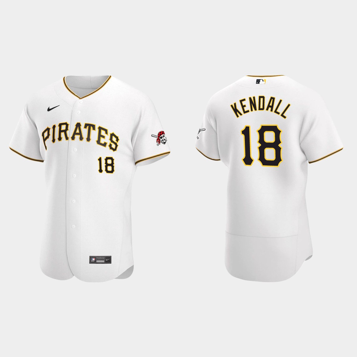 Men's Pittsburgh Pirates Jason Kendall White Retired Player Jersey