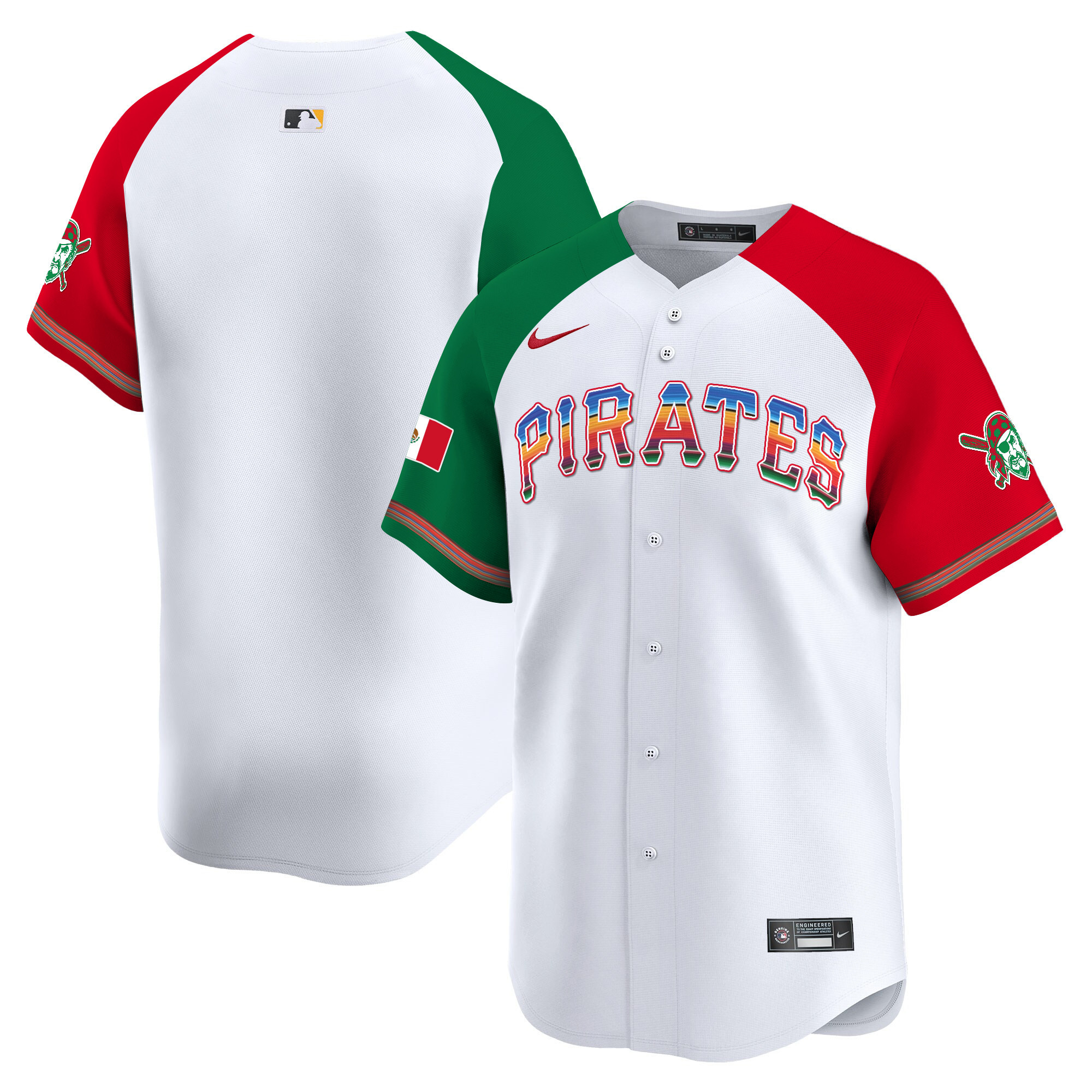 Men's Pittsburgh Pirates Mexico Vapor Premier Limited Alternate Jersey - All Stitched