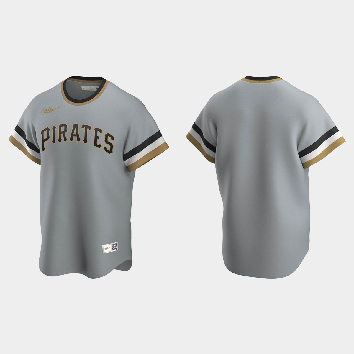 Men's Pittsburgh Pirates Road Cooperstown Collection Jersey - Gray
