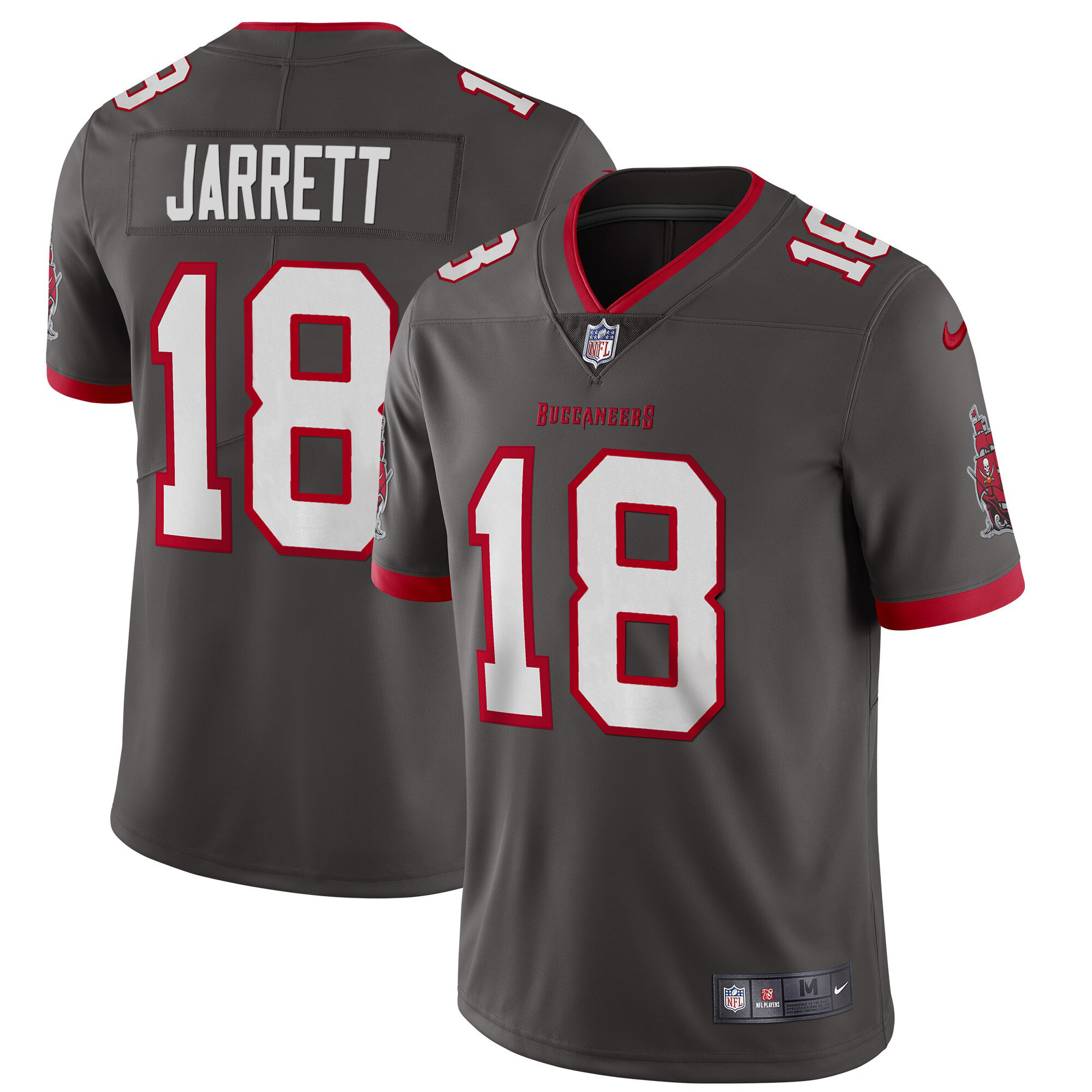 Men's Rakim Jarrett Tampa Bay Buccaneers Vapor Gray Jersey - All Stitched