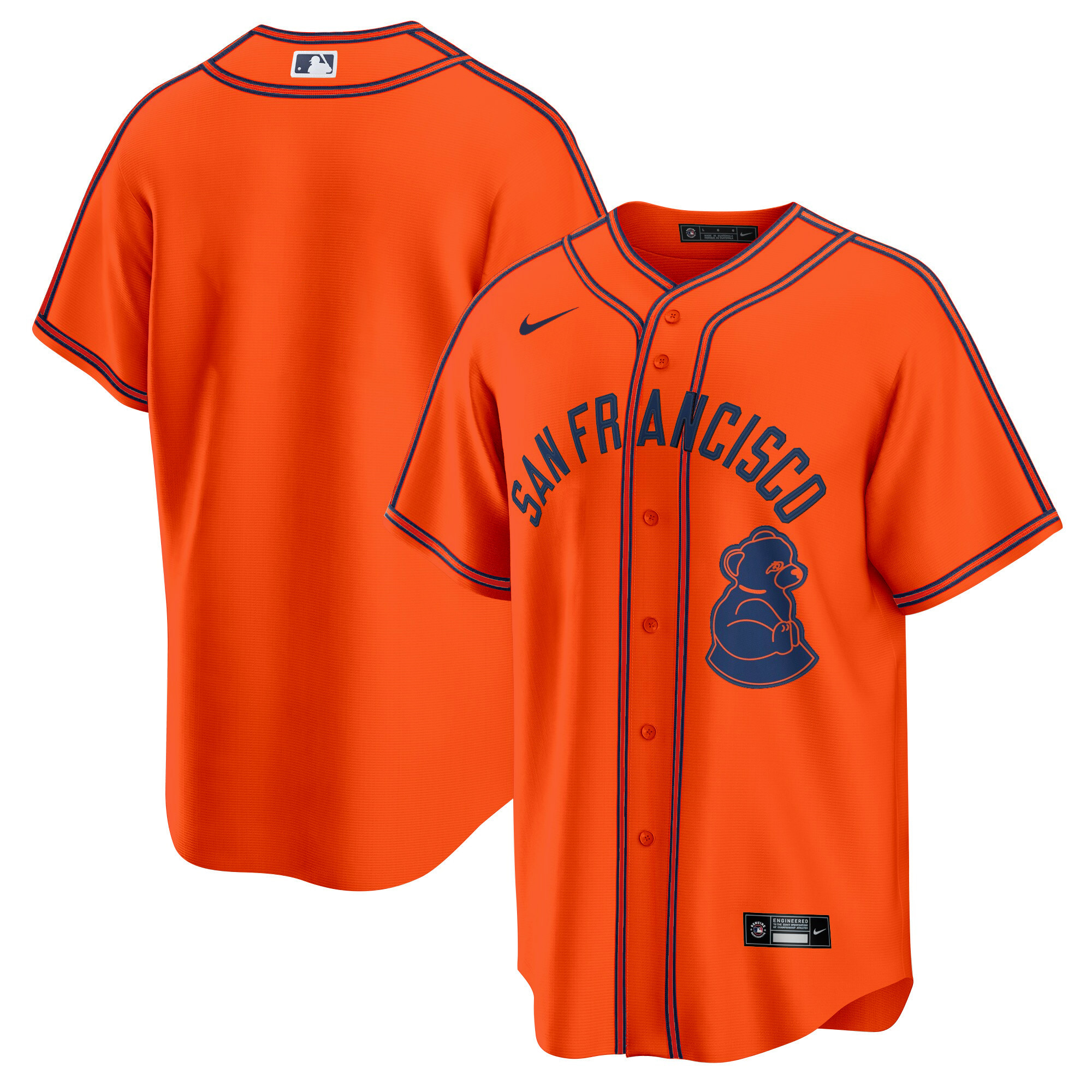 Men's San Francisco Giants 2024 Rickwood Classic Vapor Premier Limited Orange Jersey - All Stitched