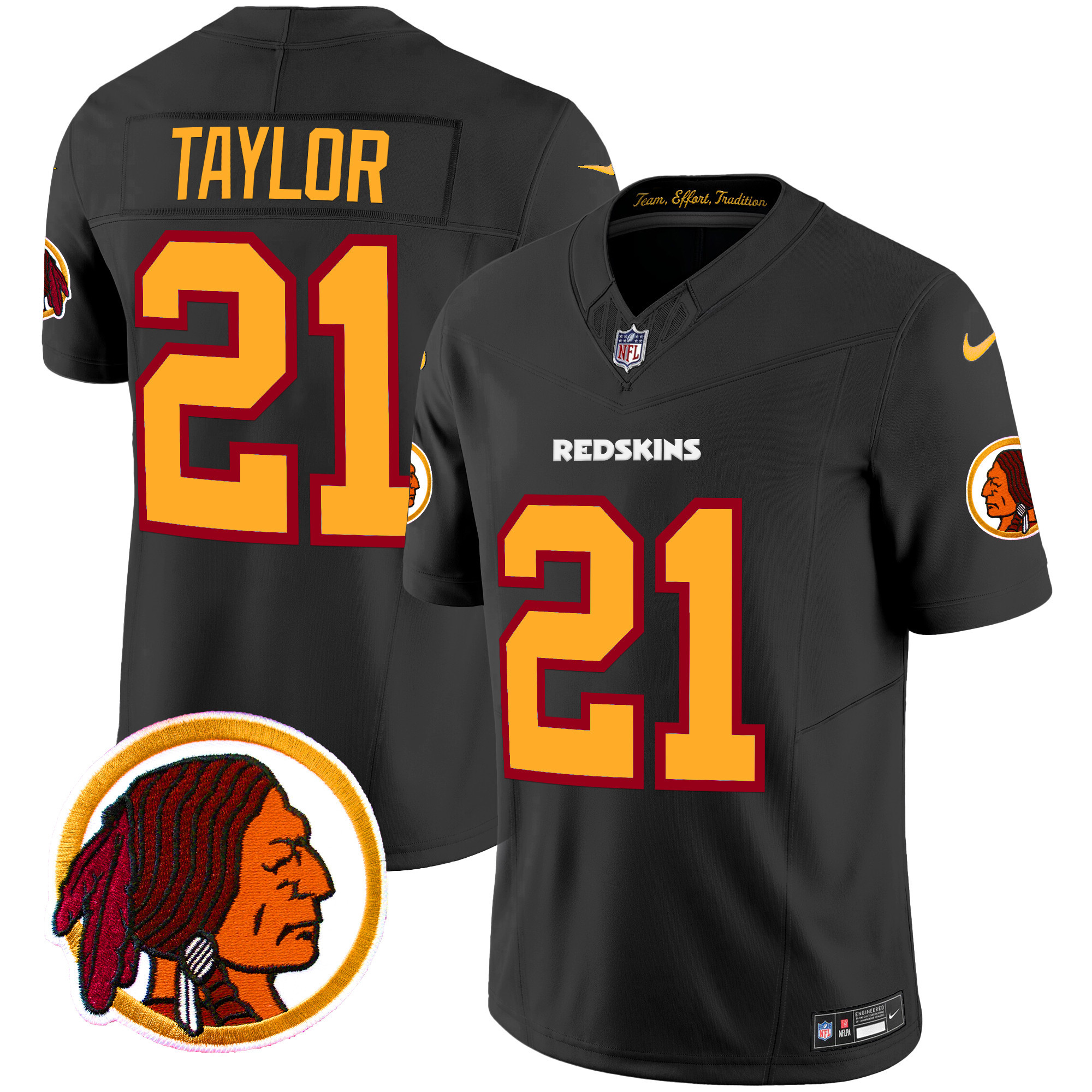 Men's Sean Taylor Washington Commanders Throwback Vapor Limited Black Jersey - All Stitched