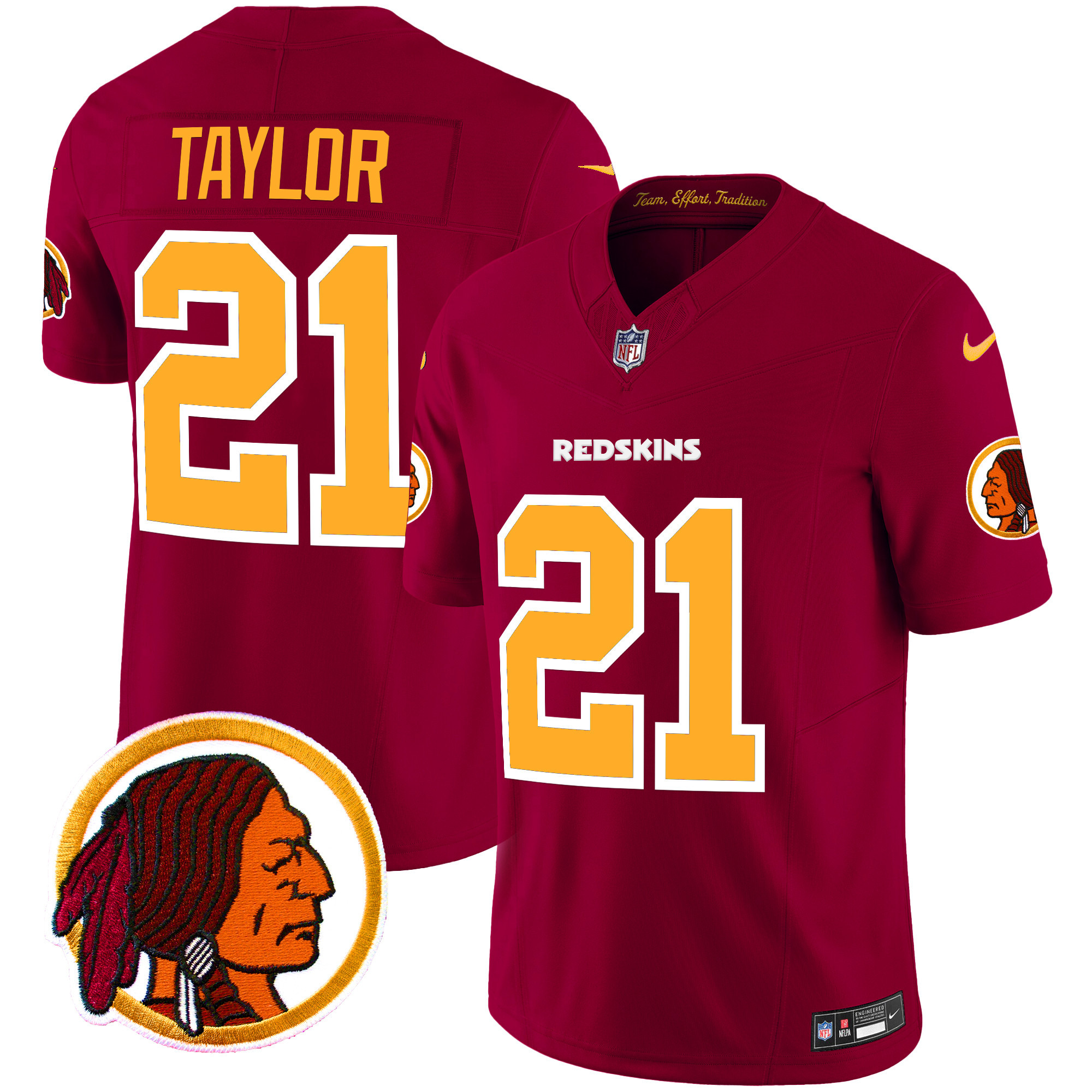 Men's Sean Taylor Washington Commanders Throwback Vapor Limited Burgundy Jersey - All Stitched