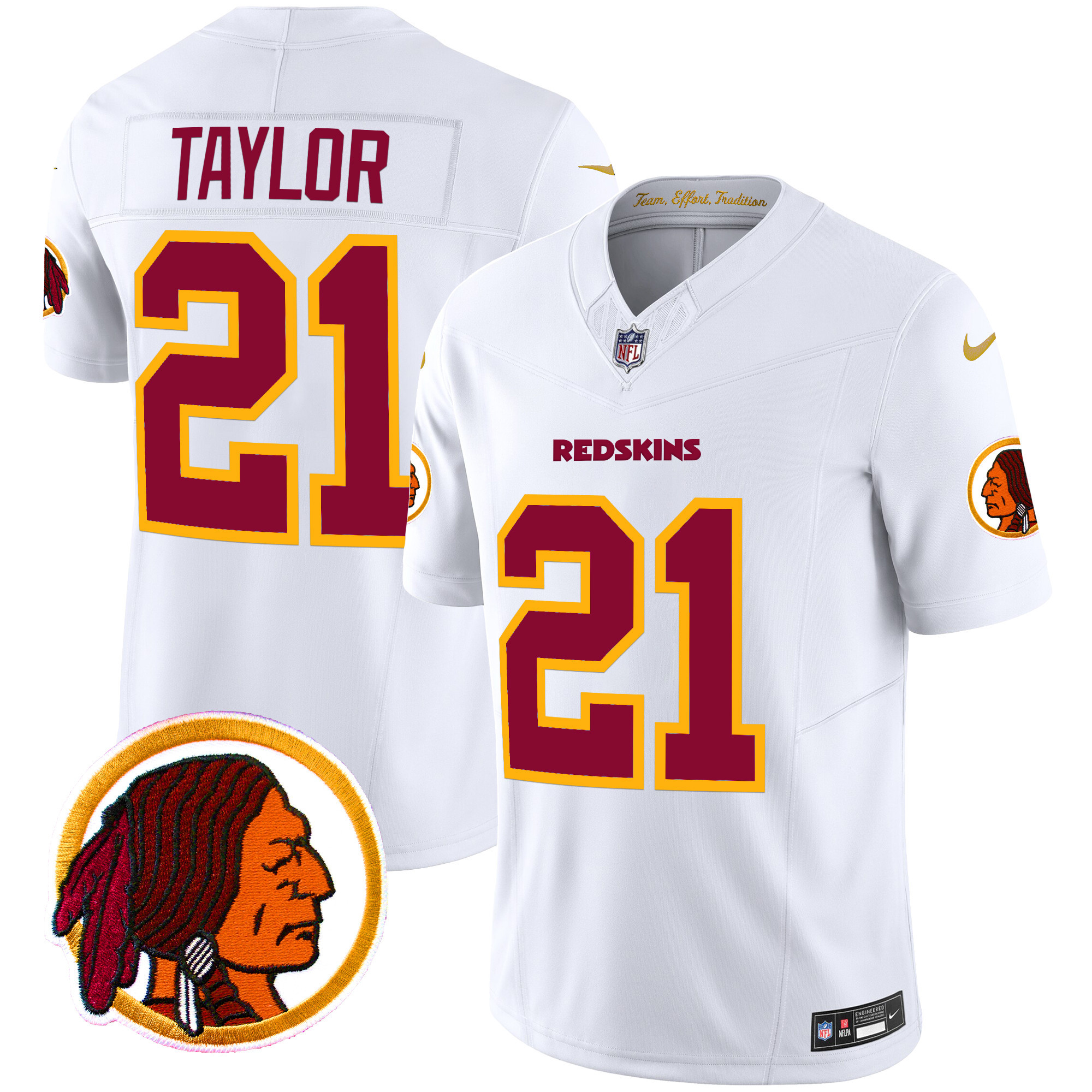 Men's Sean Taylor Washington Commanders Throwback Vapor Limited White Jersey - All Stitched
