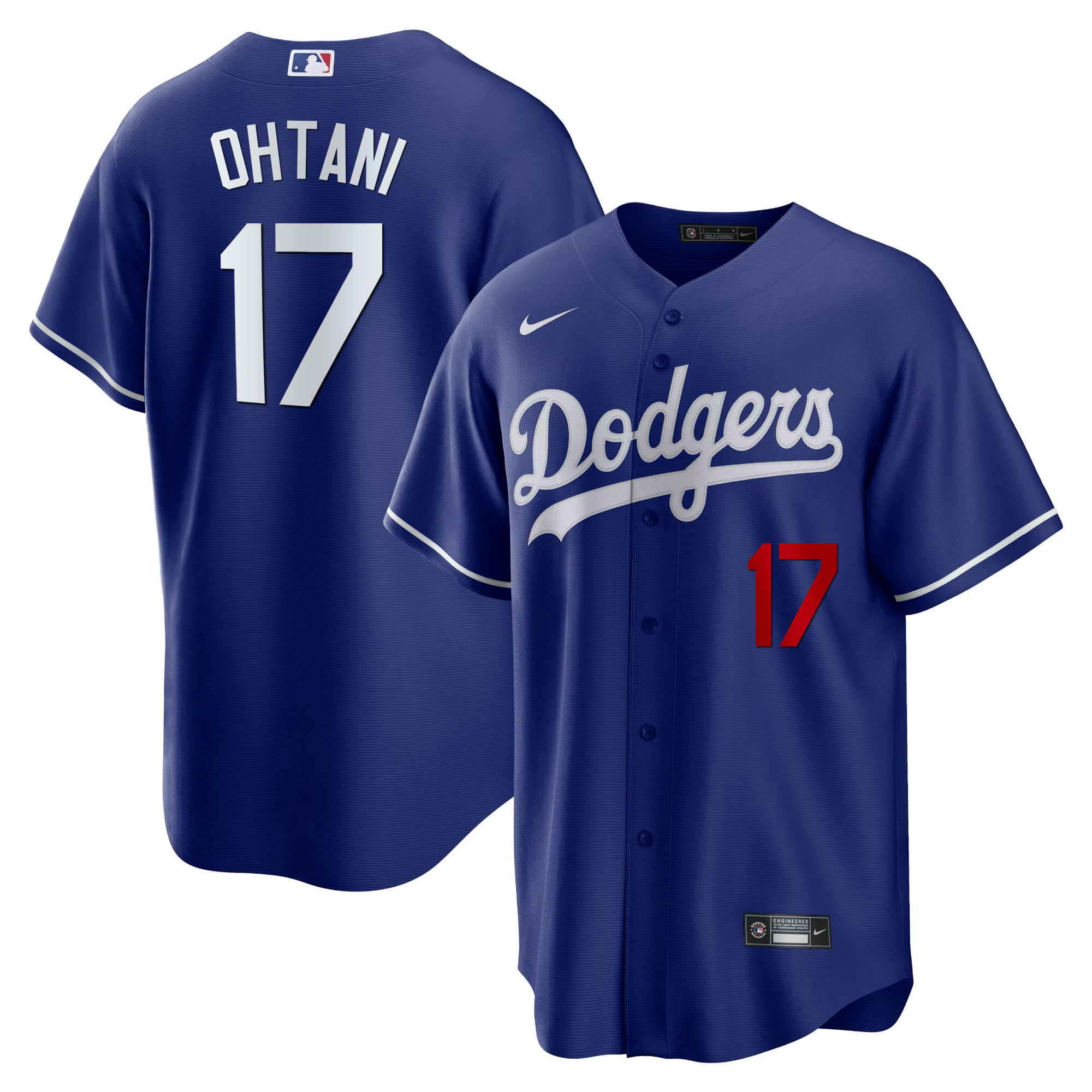 Men's Shohei Ohtani Los Angeles Dodgers Cool Base Royal  Jersey - All Stitched