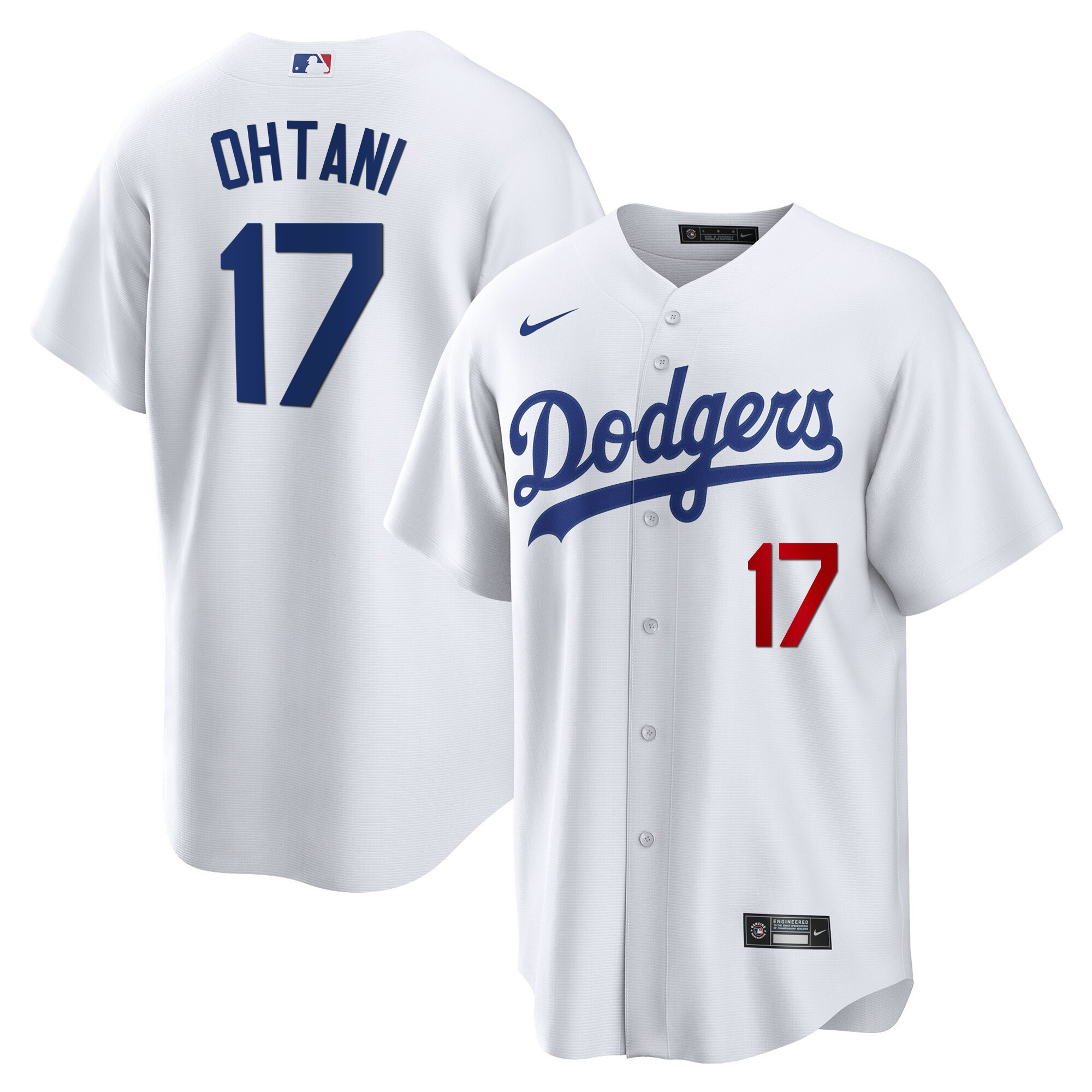 Men's Shohei Ohtani Los Angeles Dodgers Cool Base White  Jersey - All Stitched
