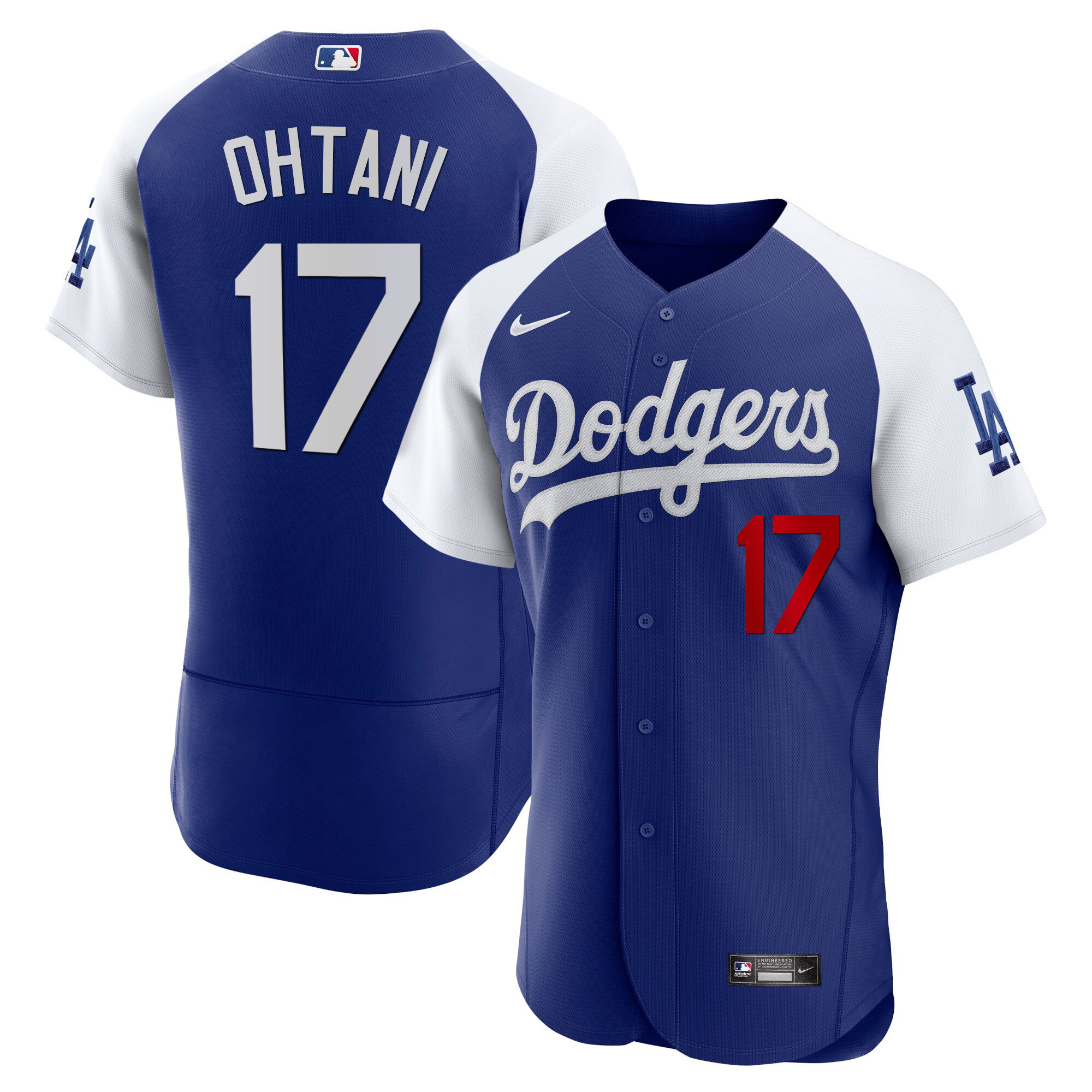 Men's Shohei Ohtani Los Angeles Dodgers Flex Base Alternate Royal  Jersey - All Stitched