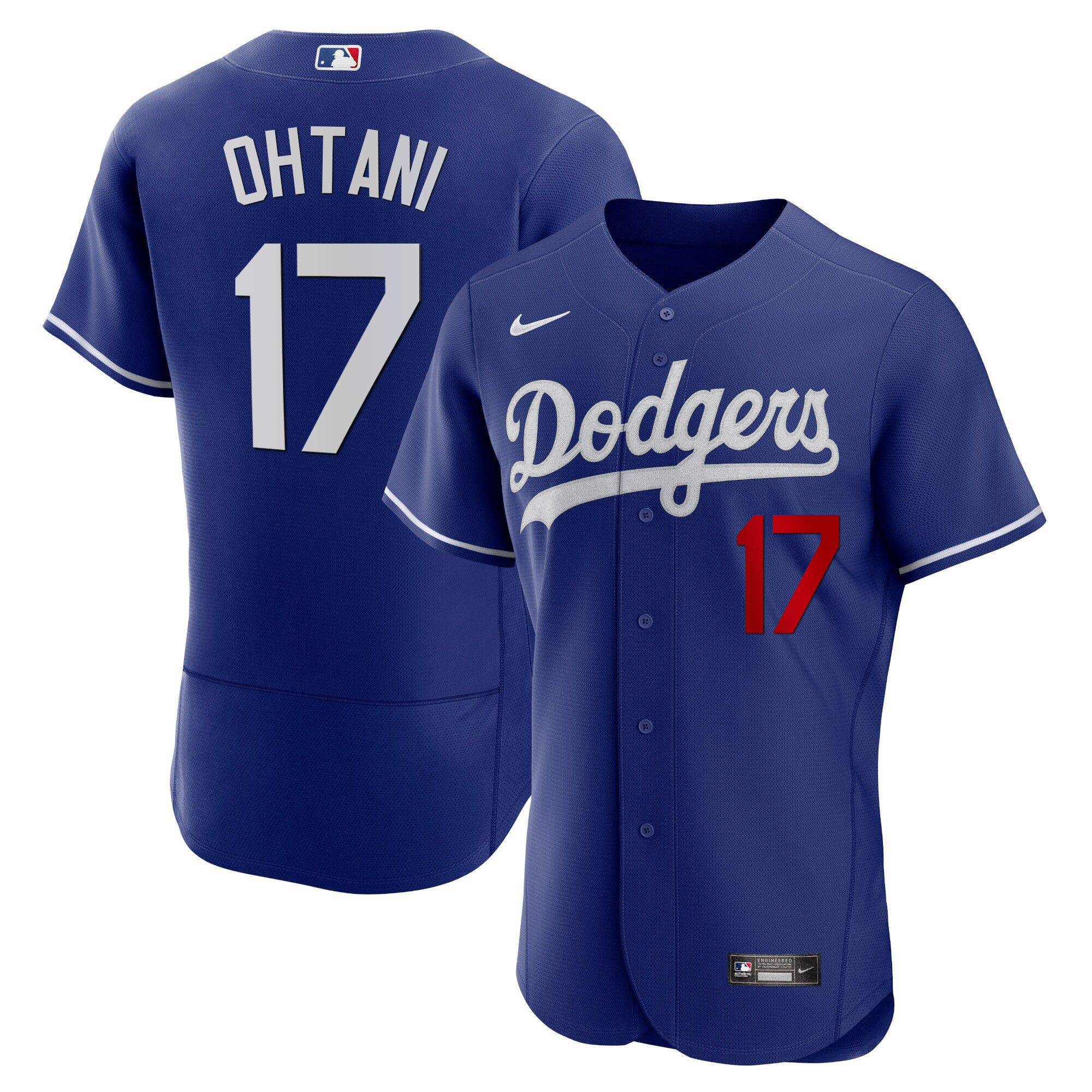 Men's Shohei Ohtani Los Angeles Dodgers Flex Base Royal  Jersey - All Stitched