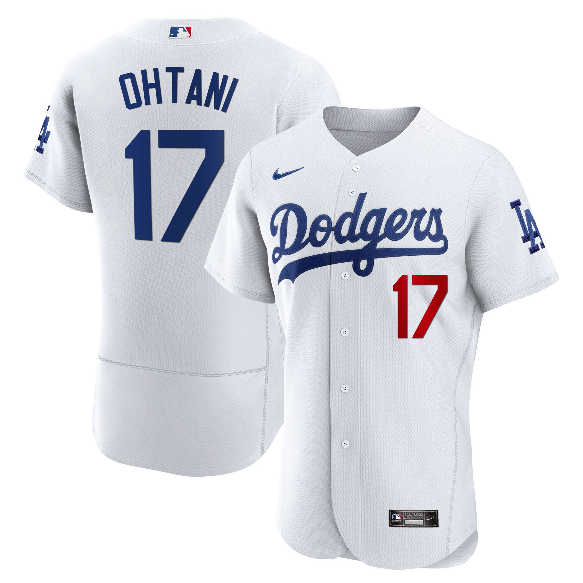 Men's Shohei Ohtani Los Angeles Dodgers Flex Base White  Jersey - All Stitched