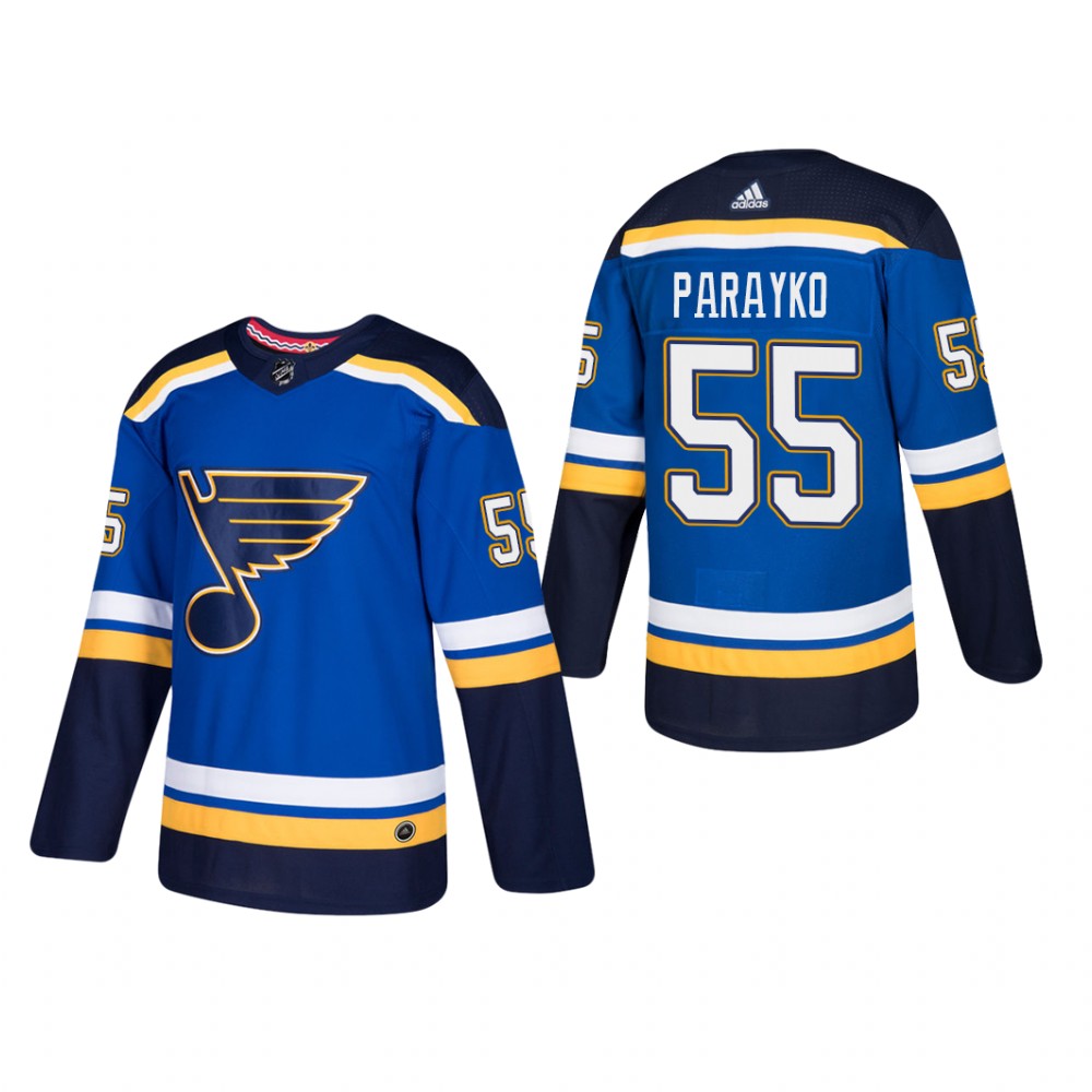 Men's St. Louis Blues Colton Parayko #55 Home Blue Player Cheap Jersey